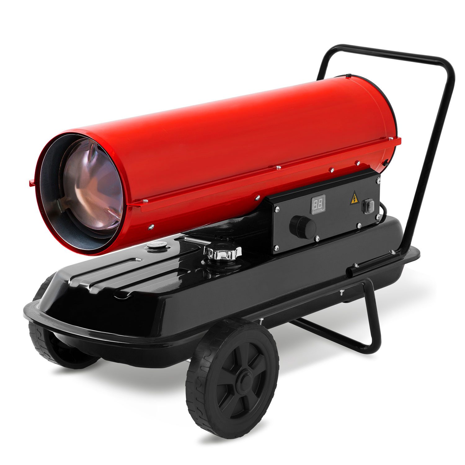 EBERTH Heizlüfter Heizkanone, 30000 W, 30kW, Räder, Ölheizgebläse, Überhitzungsschutz, Flammensicherung