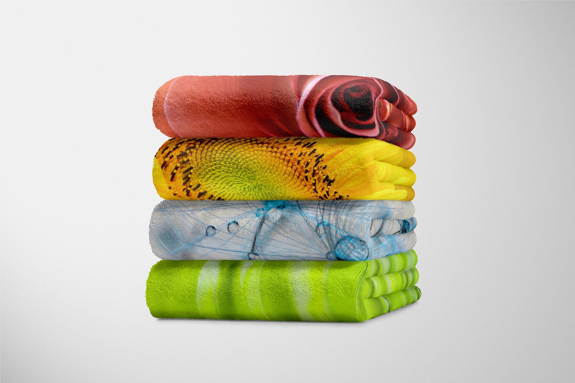 Handtuch Art Makrofo, Handtuch (1-St), Baumwolle-Polyester-Mix Pusteblume Kuscheldecke Sinus Handtücher mit Strandhandtuch Fotomotiv Saunatuch
