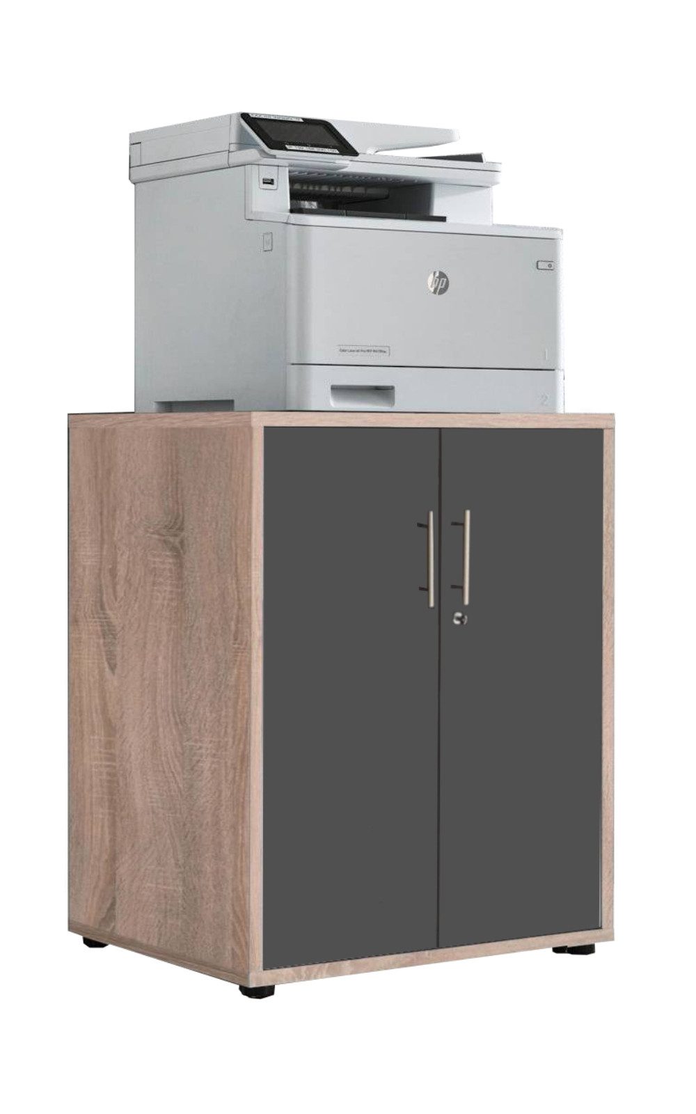 BMG Möbel Aktenschrank Druckerschrank Office Edition (geeignet für 3D Drucker und Office Drucker) Höhe 74 cm, optimale Ergänzung zu Schreibtischen