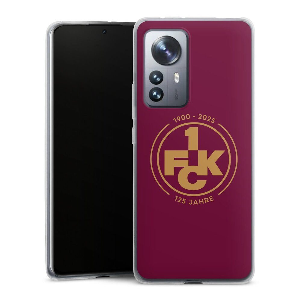 DeinDesign Handyhülle 1. FC Kaiserslautern 1. FCK 125 Jahre 1. FCK 125. Jubiläum, Xiaomi 12 Pro 5G Slim Case Silikon Hülle Ultra Dünn Schutzhülle