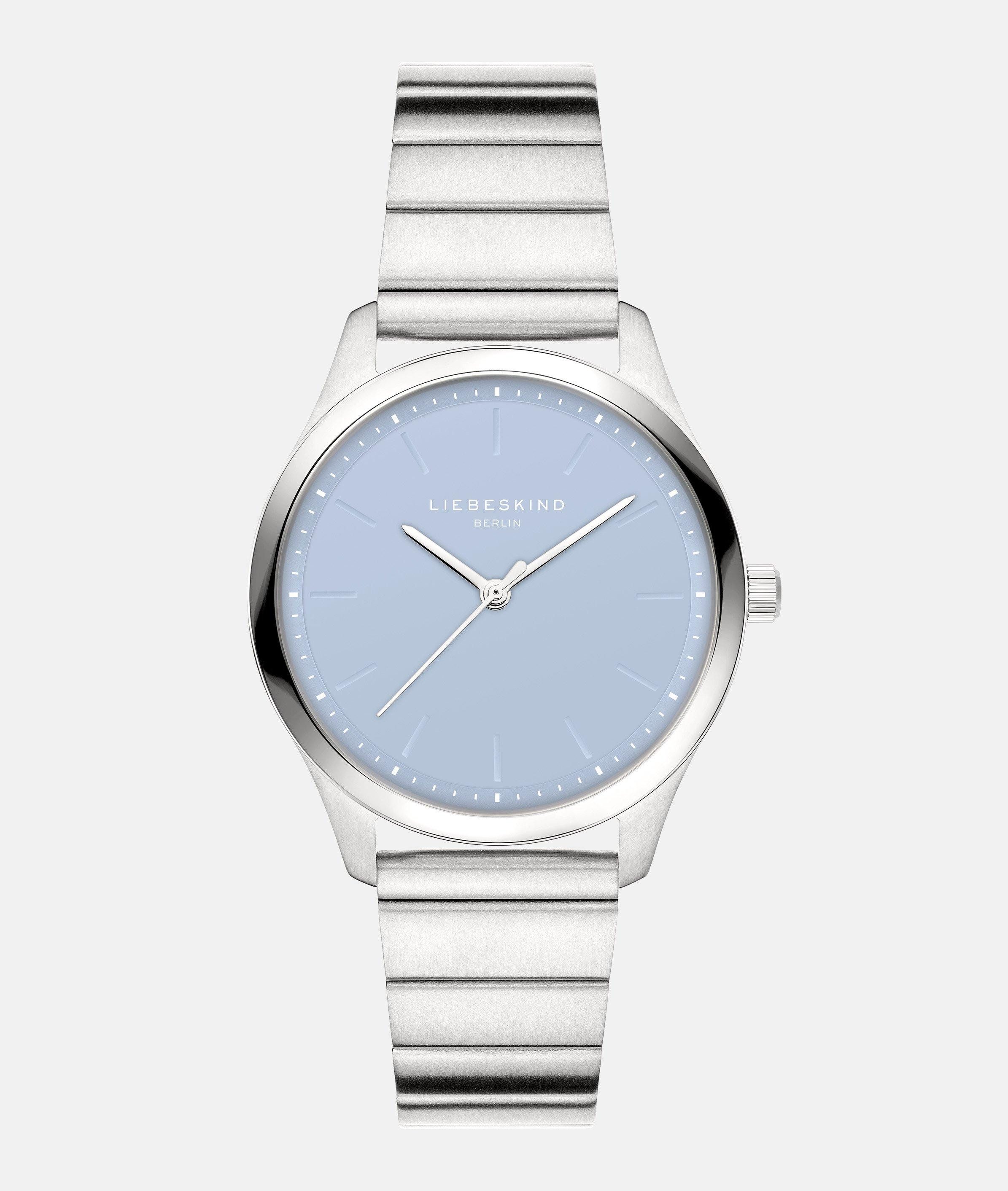 Liebeskind Berlin Quarzuhr Basic Staples LT-0387-MQ, Armbanduhr, Damenuhr, Edelstahlarmband, analog