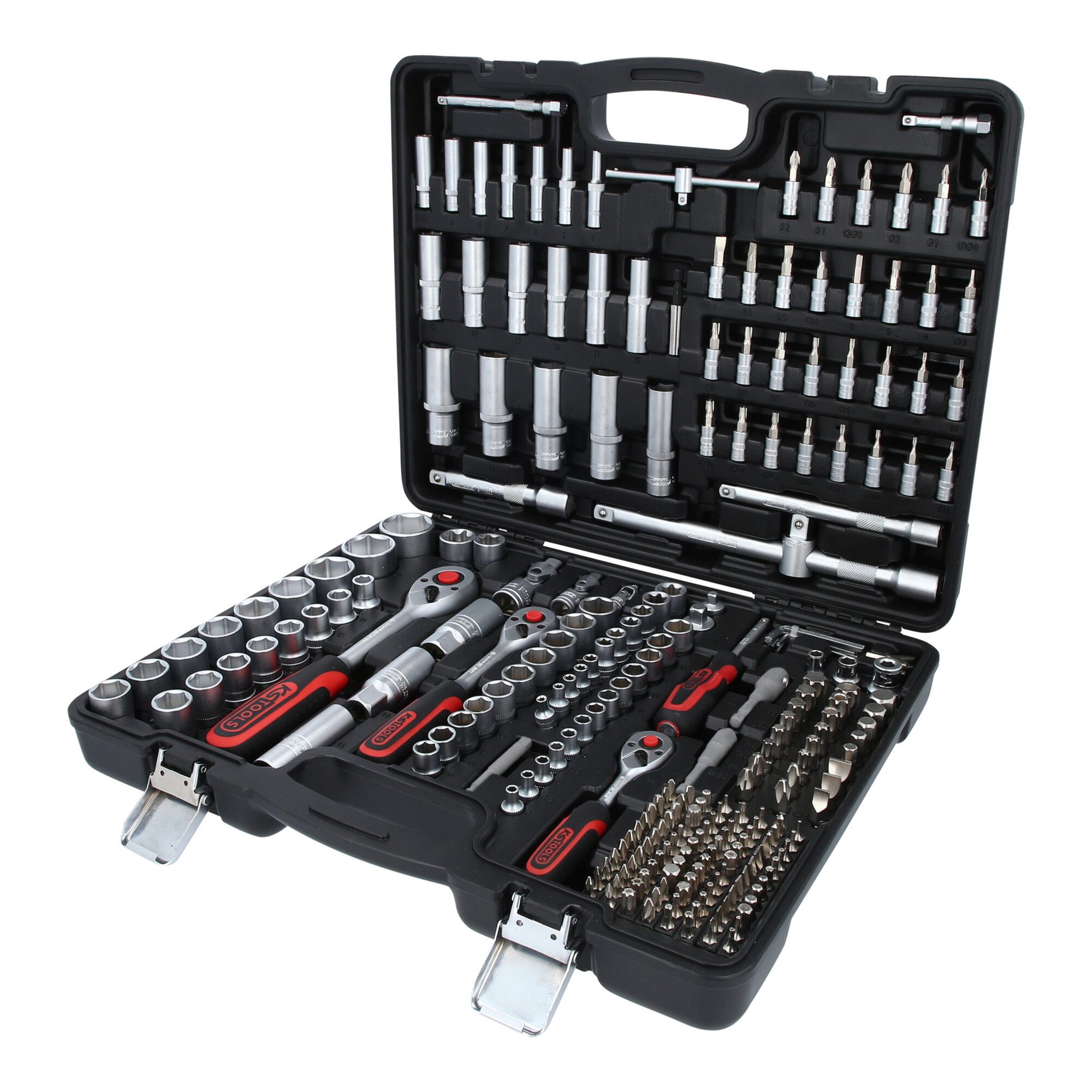 KS Tools Steckschlüssel KS Tools 1/4"+3/8"+1/2" Steckschlüssel-Satz, 255-tlg