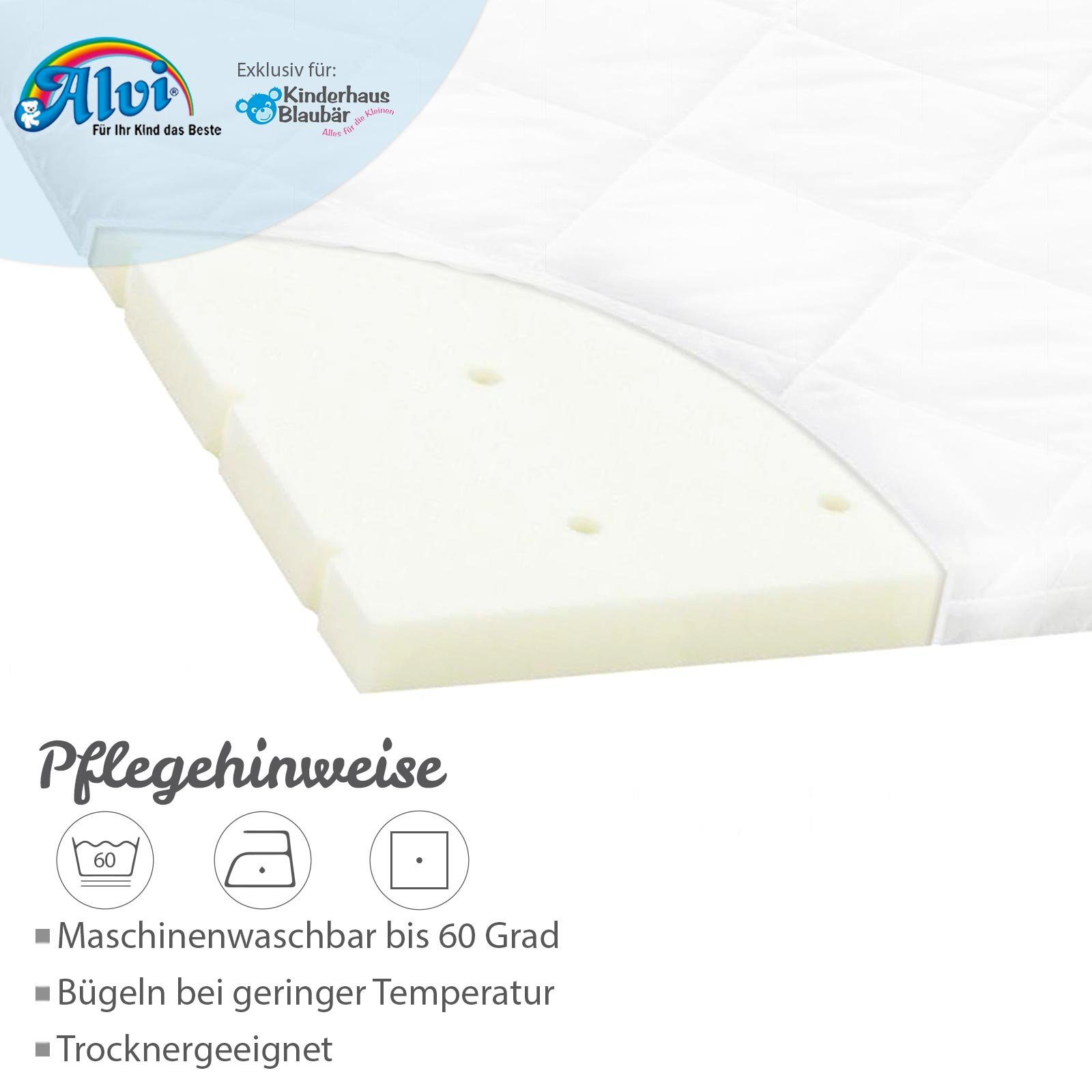 Kindermatratze Matratze für Wiegen 50x83x4 cm, Alvi®
