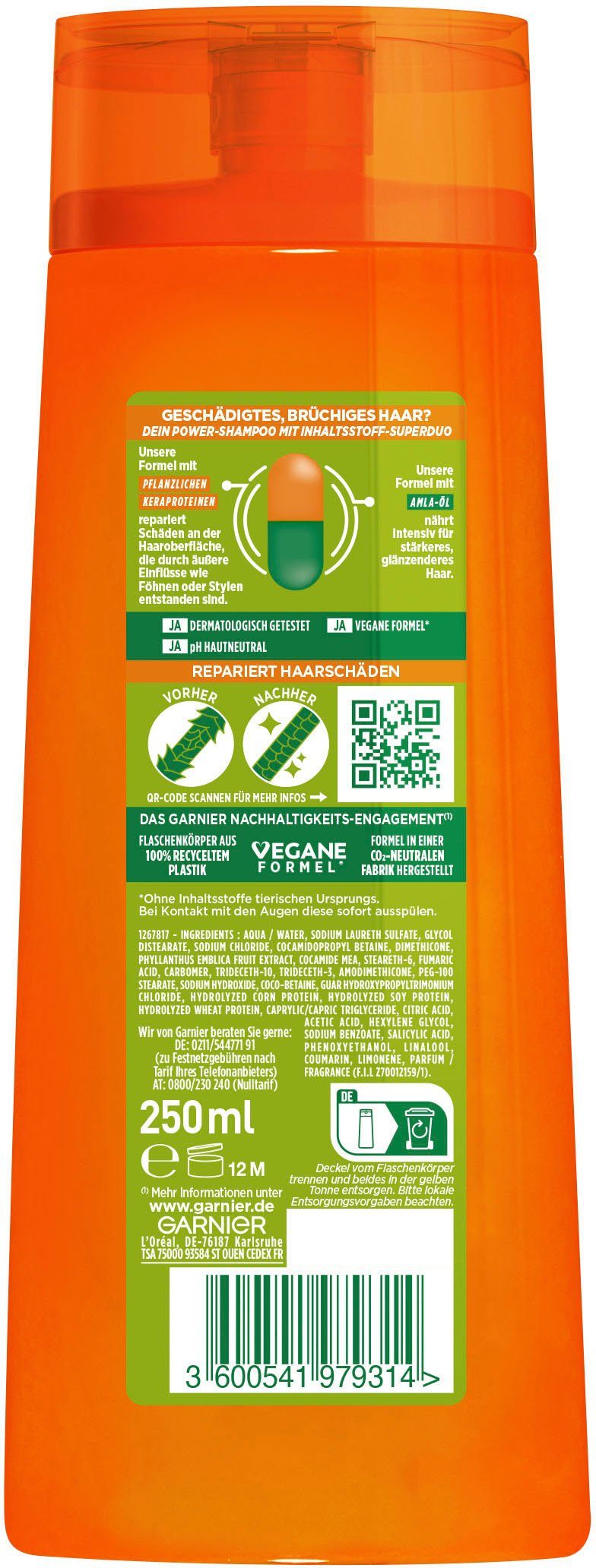 GARNIER Haarshampoo Garnier Fructis Schadenlöscher Shampoo