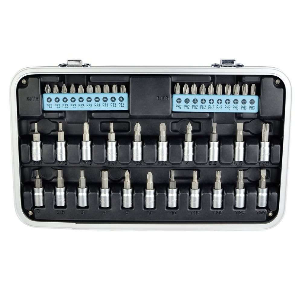 Thumbnail - Brüder Mannesmann Werkzeuge Bit-Set Brüder Mannesmann QUANTOOL Q25003 Bit-Set 116teilig 1/4" (6.3 mm)