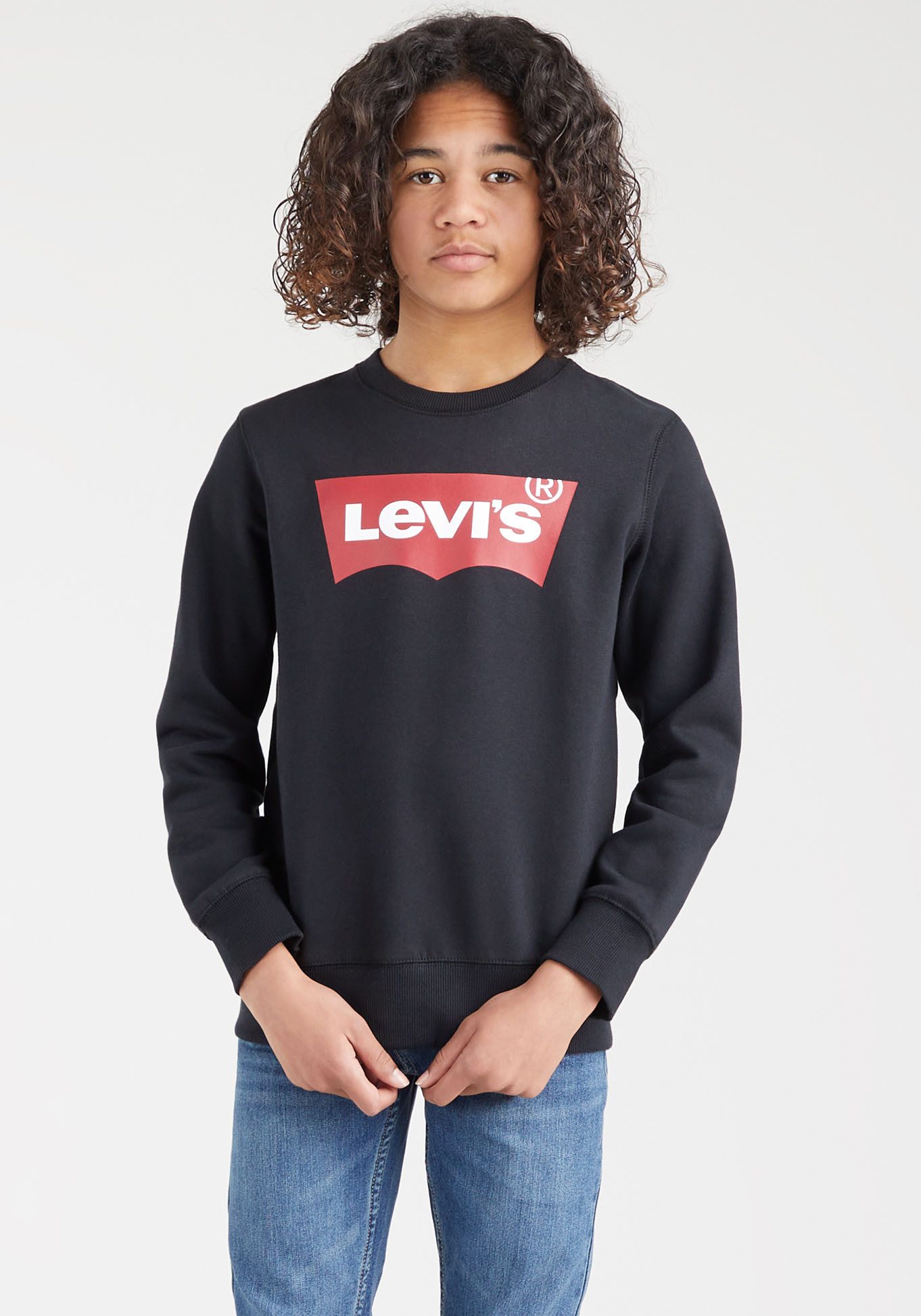 Levi's® Kids Sweatshirt LVB LVB FRENCH TERRY BATWING mit großem Logo