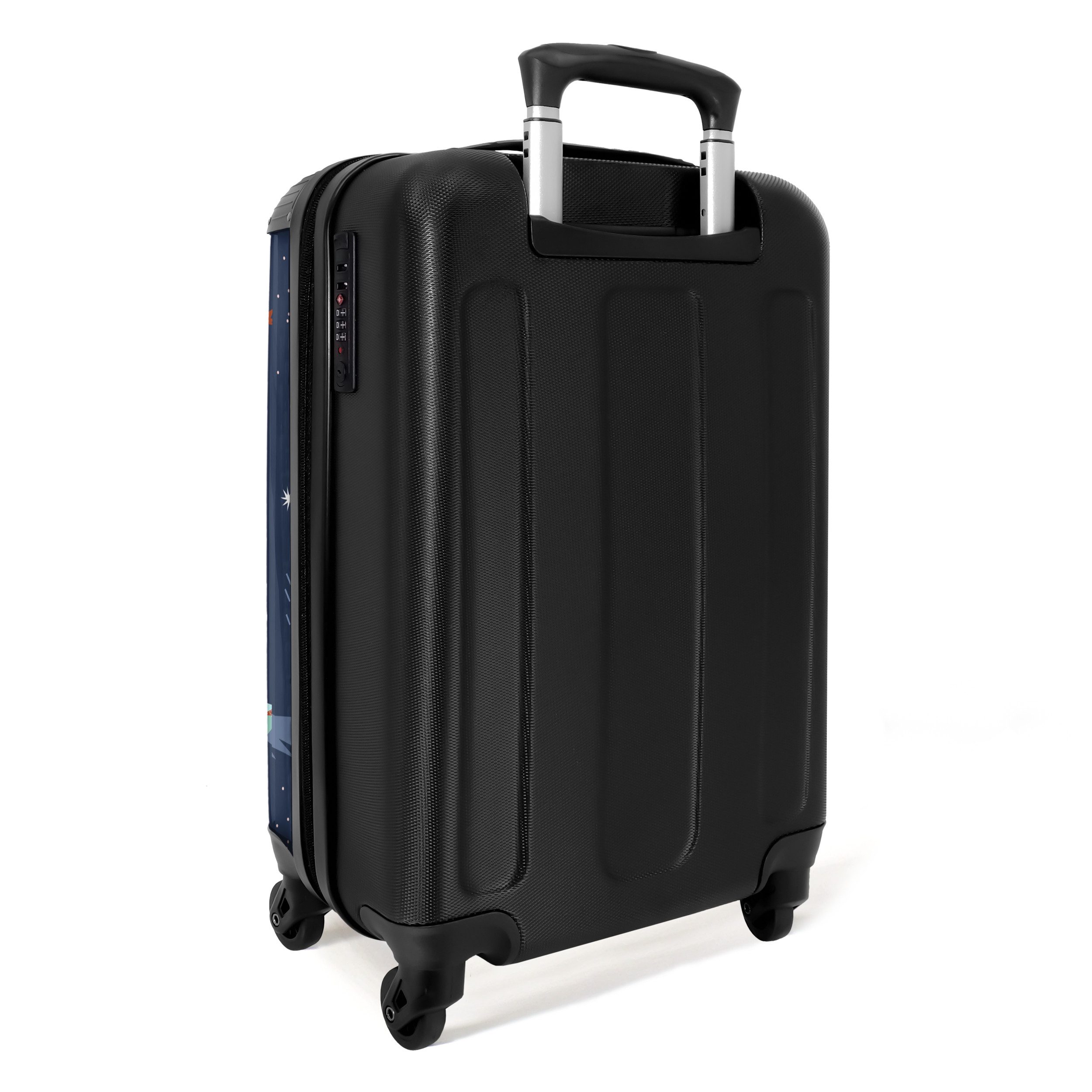 NoBoringSuitcases.com© Kinderkoffer Weltraum - Planeten - Kinder - Jungen 55x35x20cm, 4 Rollen, Handgepäck Koffer, Hartschalenkoffer Kinder, Reisekoffer Jungen