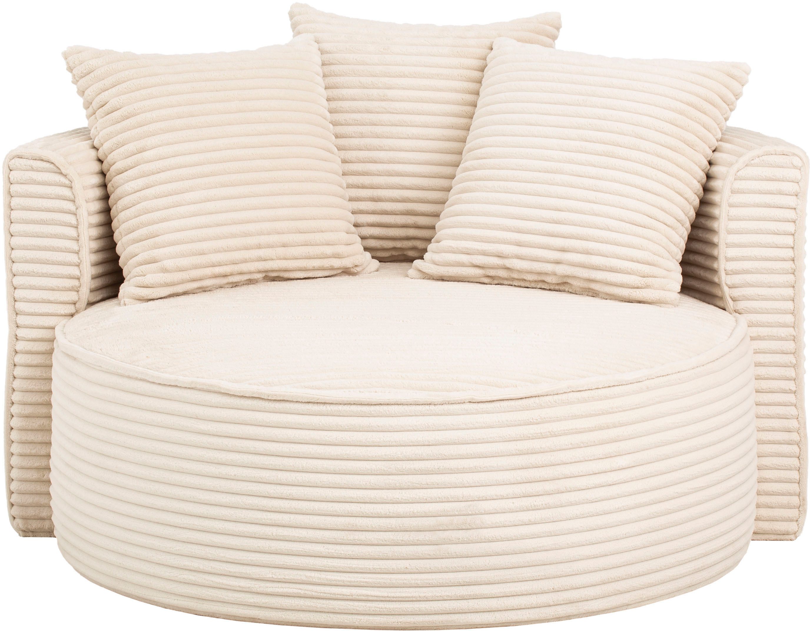 LeGer Home by Lena Gercke XXL-Sessel Isalie, Lesesessel, Loveseat, inklusive Zierkissen, extra große Sitzfläche, optional mit Hocker, Cord, Samt, Bouclé. Reduzierter Preis € 879,99. Unverbindliche Preisempfehlung € 1.299,00