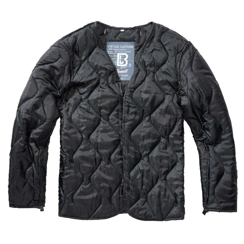 Brandit Outdoorjacke Brandit M65 Security Jacke Schwarz mit Aufschrift günstig online kaufen