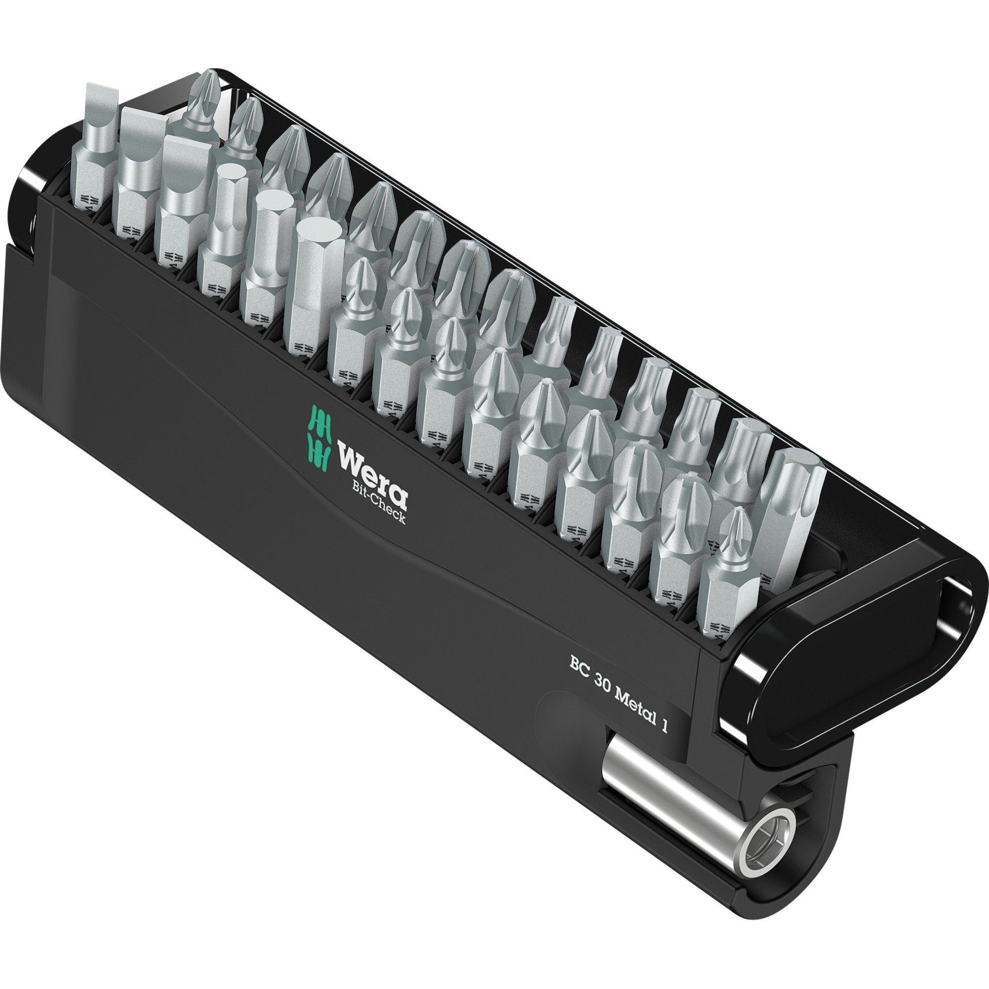Bohrer- und Bitset Wera Bit-Satz Bit-Check 30 Metal 1, (inkl.