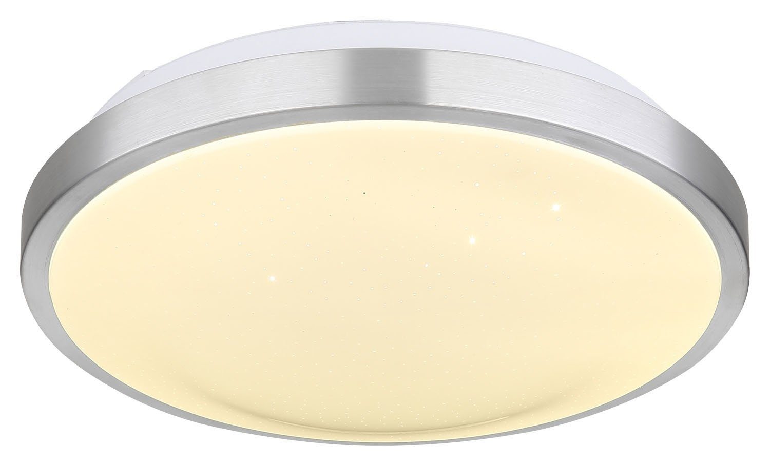 Globo LED Spritzwassergeschützt fest LED Acryl, cm, 30 Neutralweiß, Deckenlampe LED 1-flammig, integriert, Aluminium, GREGORY, Bewegungssensor, IP44, Weiß, Deckenleuchte Ø