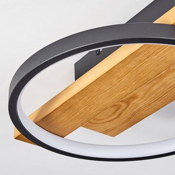 hofstein Deckenleuchte »Caces« dimmbare Deckenlampe aus Metall/Holz, 3000 Kelvin