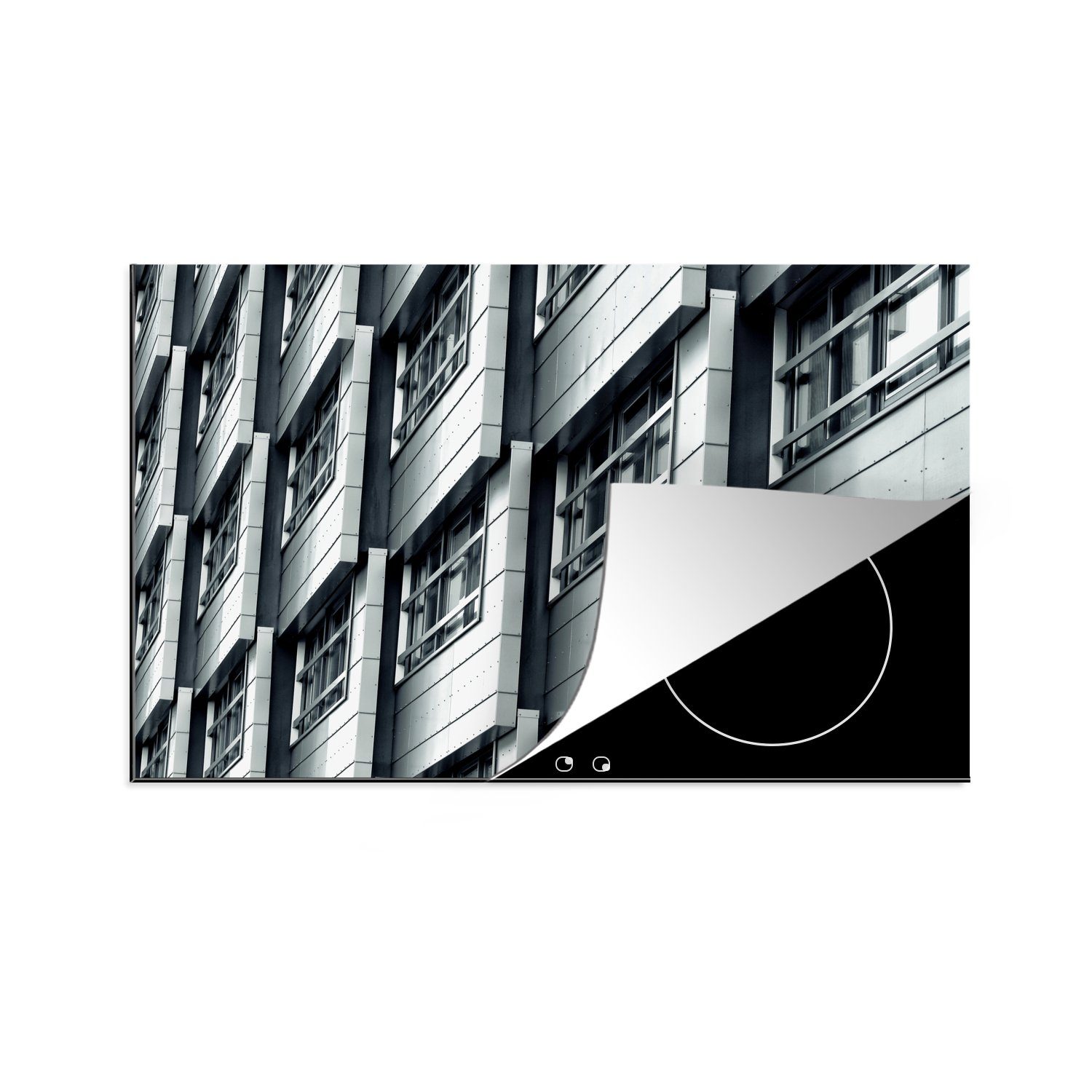 MuchoWow Herdblende-/Abdeckplatte Wohnung - Almere - Niederlande, Vinyl, (1 tlg), 81x52 cm, Induktionskochfeld Schutz für die küche, Ceranfeldabdeckung