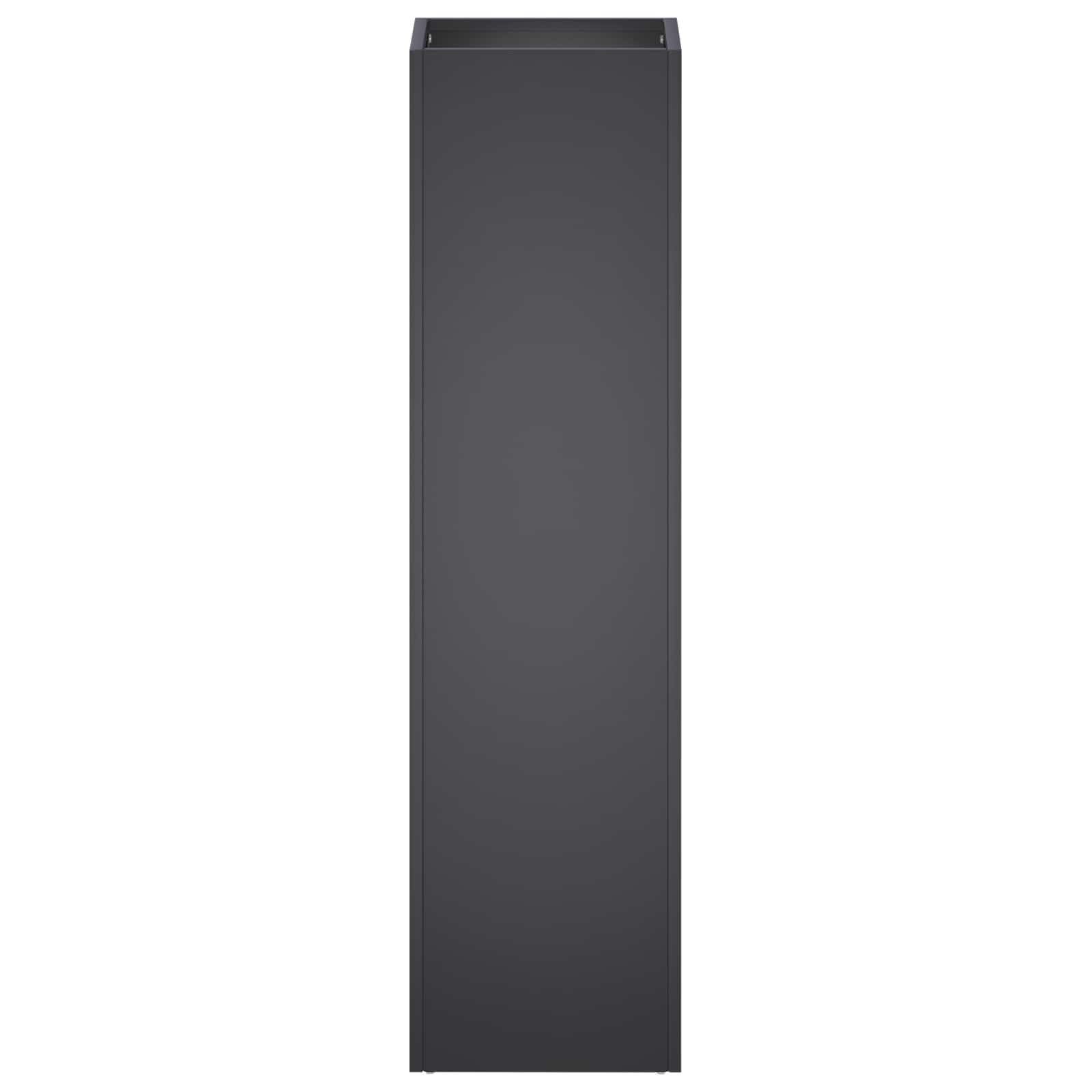 vidaXL Blumentopf Garten-Pflanzgefäß 2 stk. Schwarz 20 x 20 x 75 cm (2 St) – Bild 4 von 5