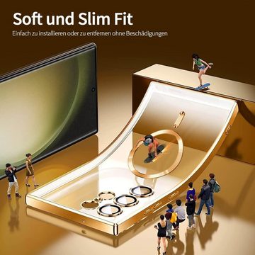 FELIXLEO Smartphone-Hülle 1 Stück Clear Magnetic für Samsung Galaxy S23 Ultra Hülle ultradünne