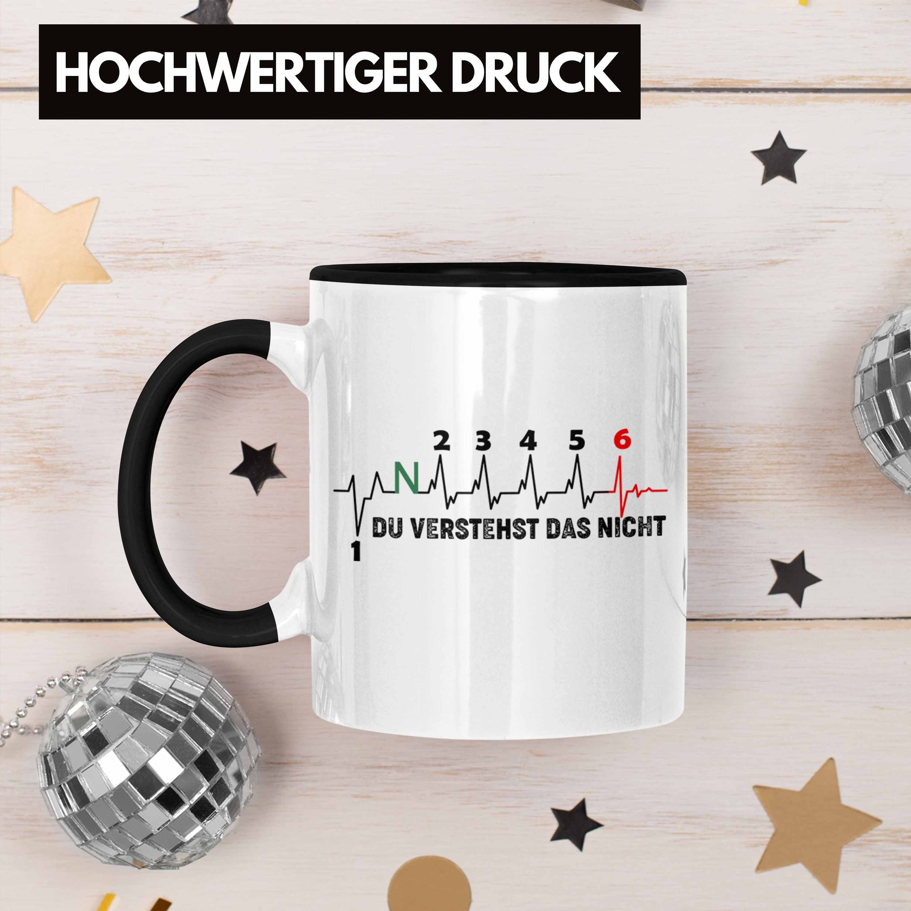 Geschenkidee Verstehst Das Motorrad Tasse - Tuner Biker Tasse Nicht Auto Trendation Du Gangschaltung Trendation Schwarz