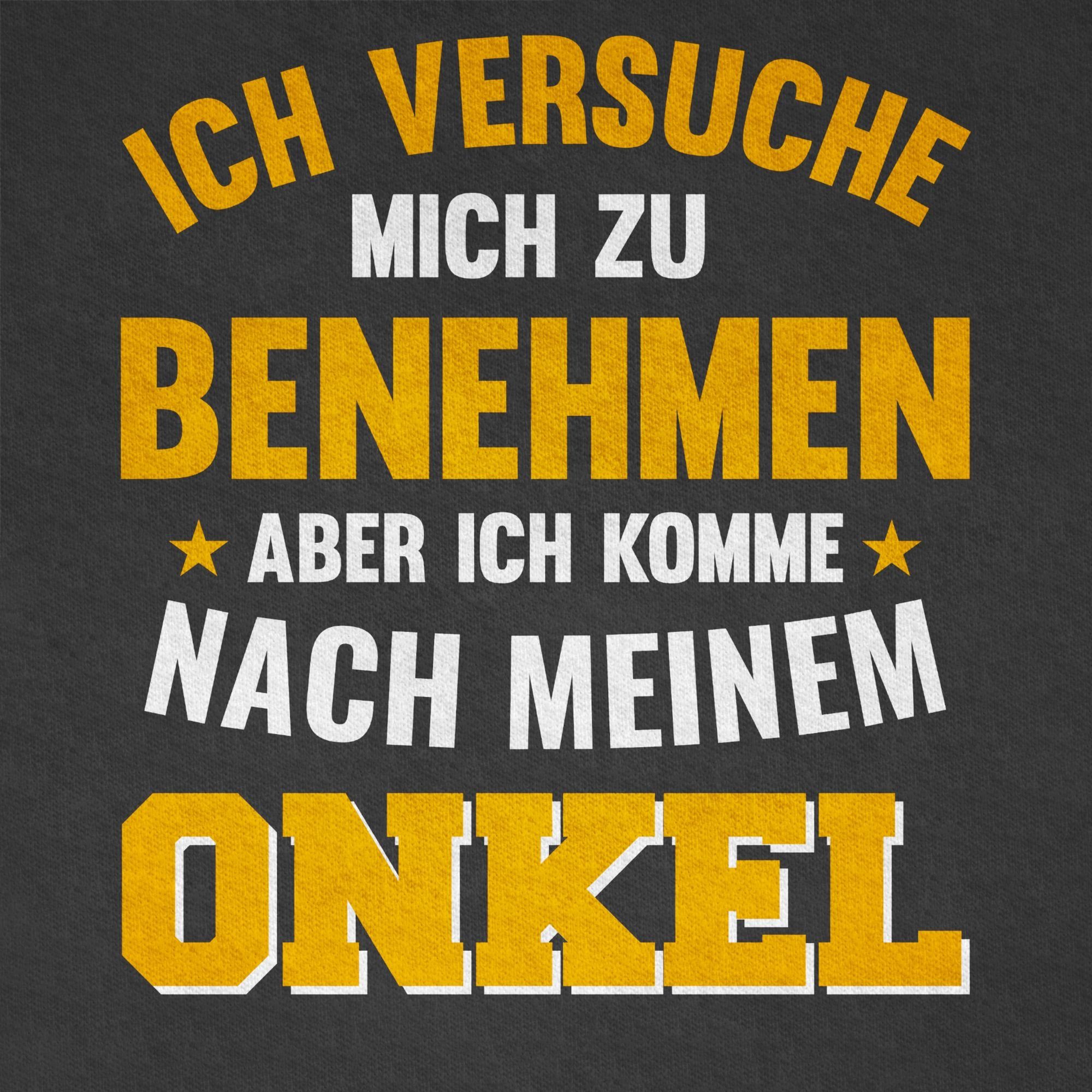 T-Shirt Onkel Kinder orange meinem nach zu Sprüche Ich Anthrazit aber 3 mich ich benehmen Shirtracer komme versuche Statement