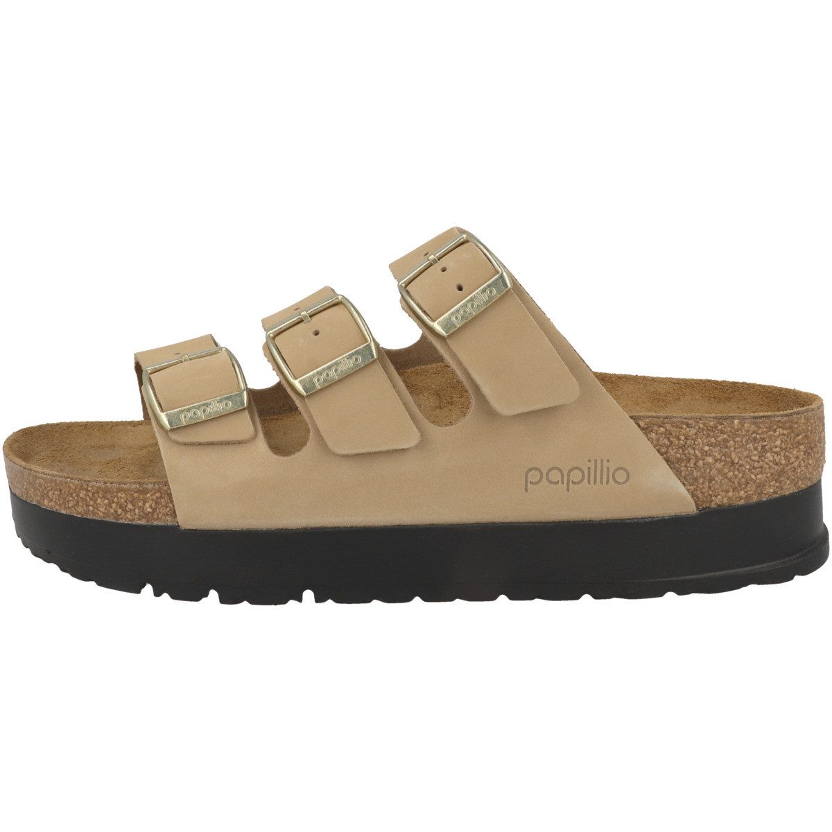 Papillio by BIRKENSTOCK Florida III Flex Platform Nubukleder schmal Damen Sandale Sandaletten, Sommerschuhe, Badeschuhe, Riemchen, Schlappen