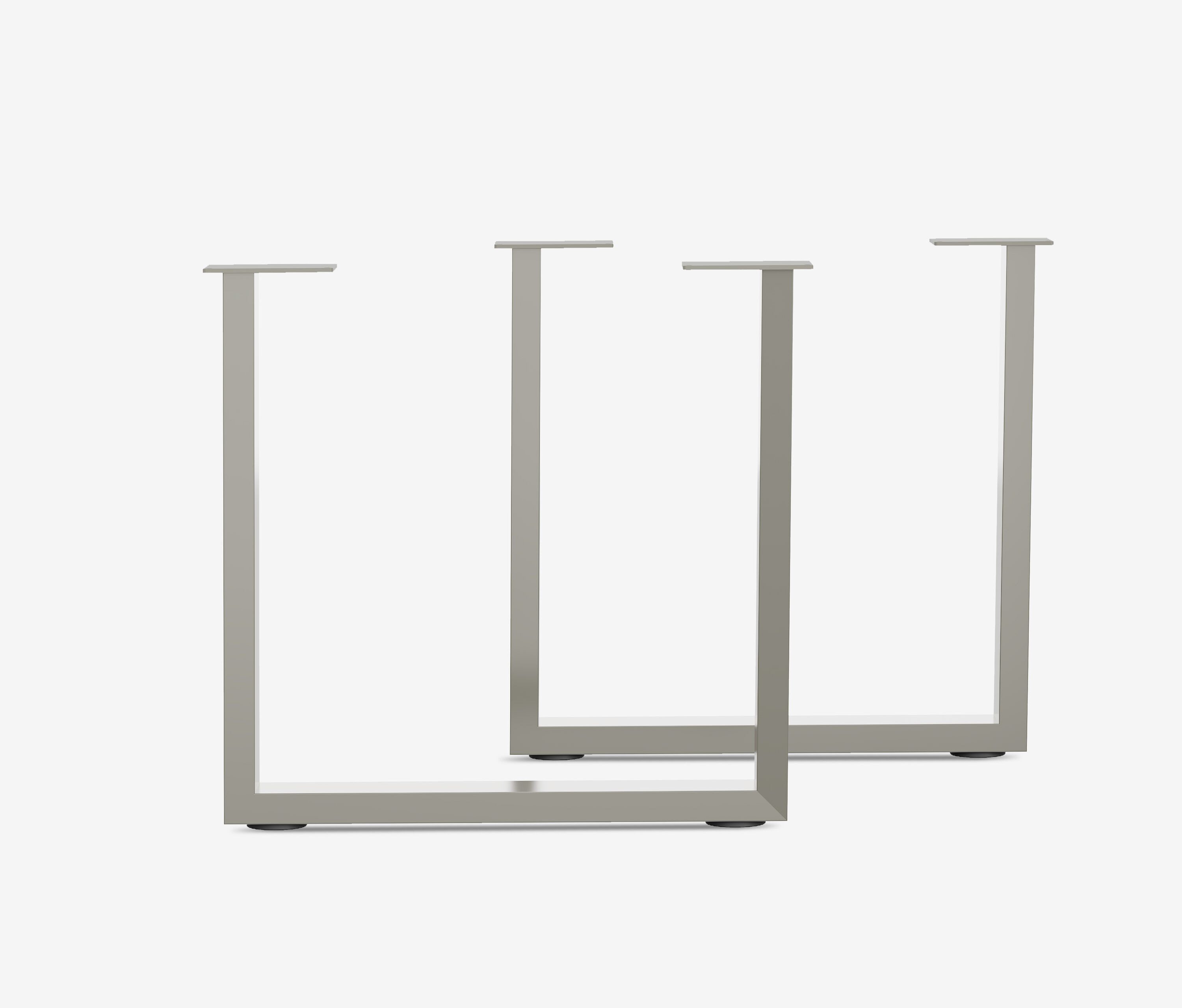 Tischplatte-Online.de Tischbein 2x Tischgestell U-Frame Tischkufen für Esstisch 8 x 72 x 72 cm, Hochwertig / 5 Jahre Garantie / 2 Farben