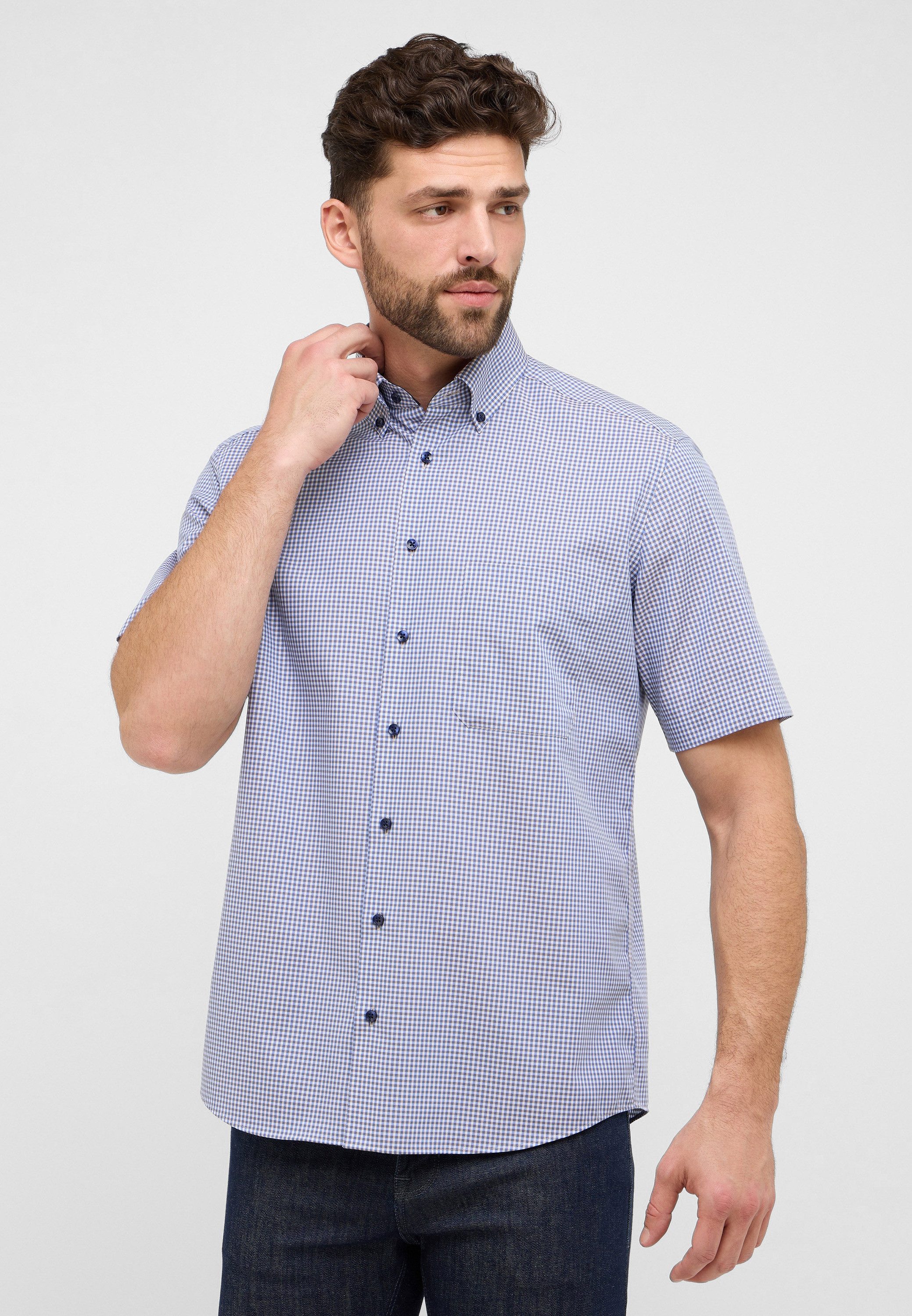 Eterna Kurzarmhemd COMFORT FIT NON IRON günstig online kaufen