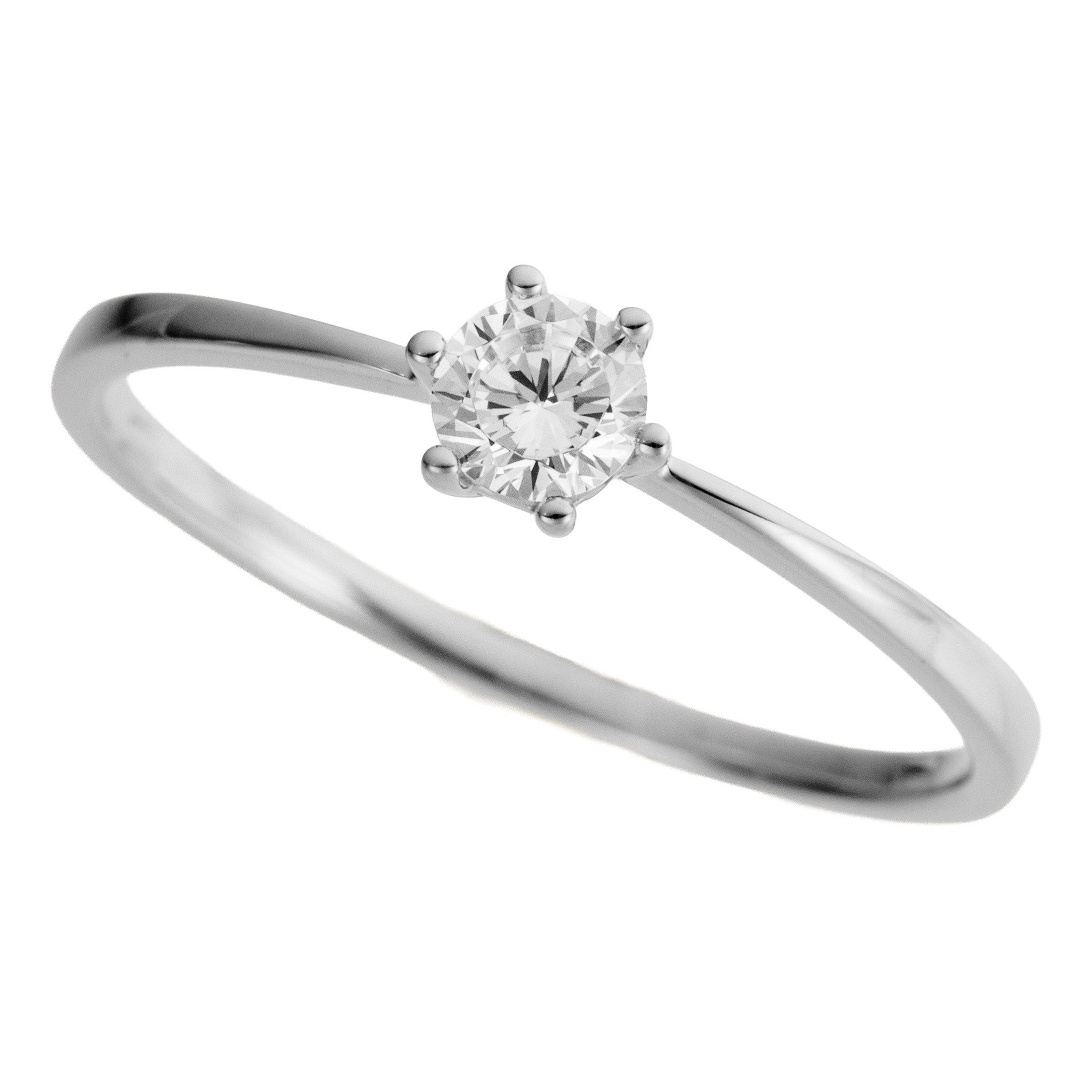 Firetti Goldring Schmuck Geschenk Gold 333 Vorsteckring Verlobung Solitär Lab Grown, mit Brillant