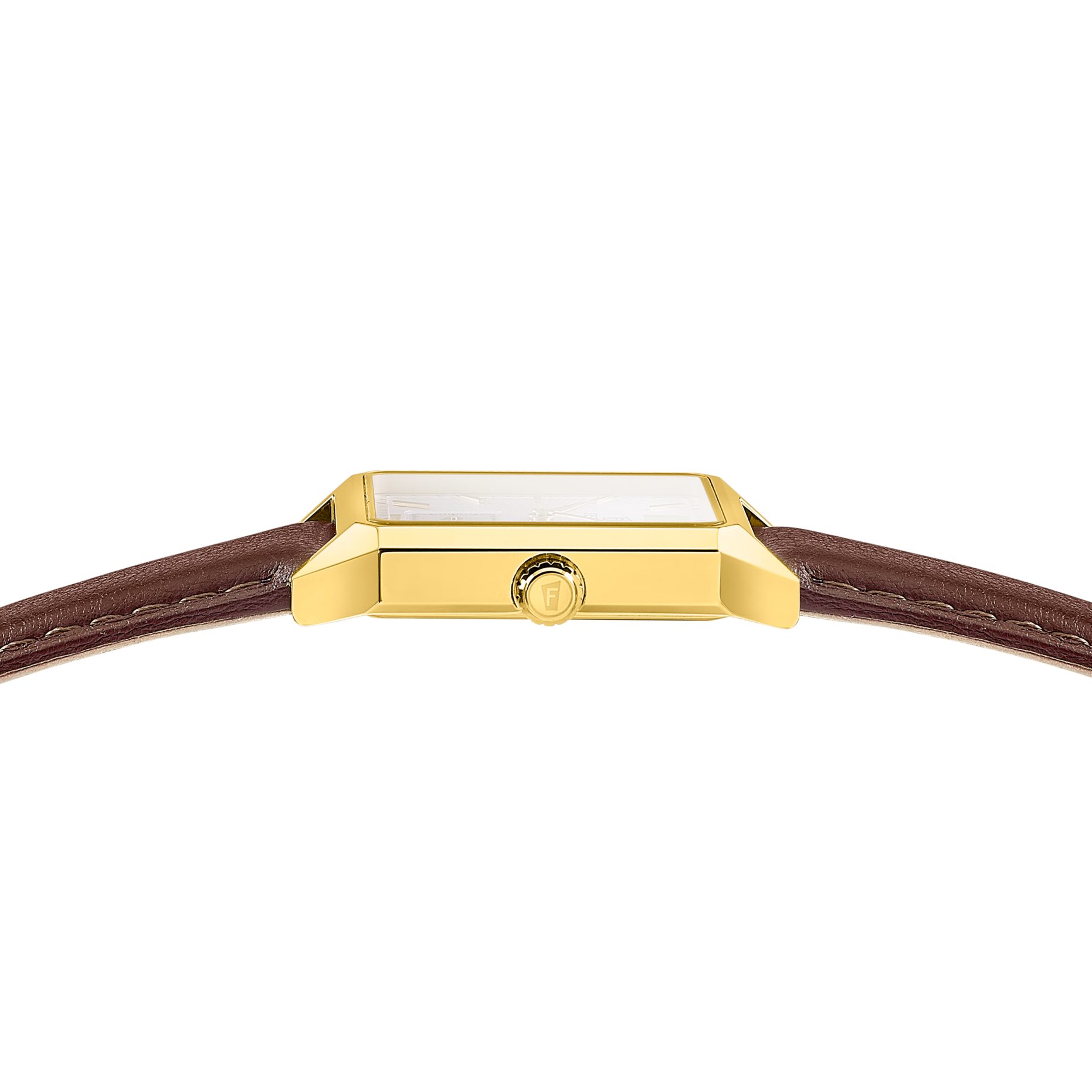 Festina Quarzuhr On the Square F20780_2, Armbanduhr, Damenuhr, Herrenuhr, Lederarmband, analog