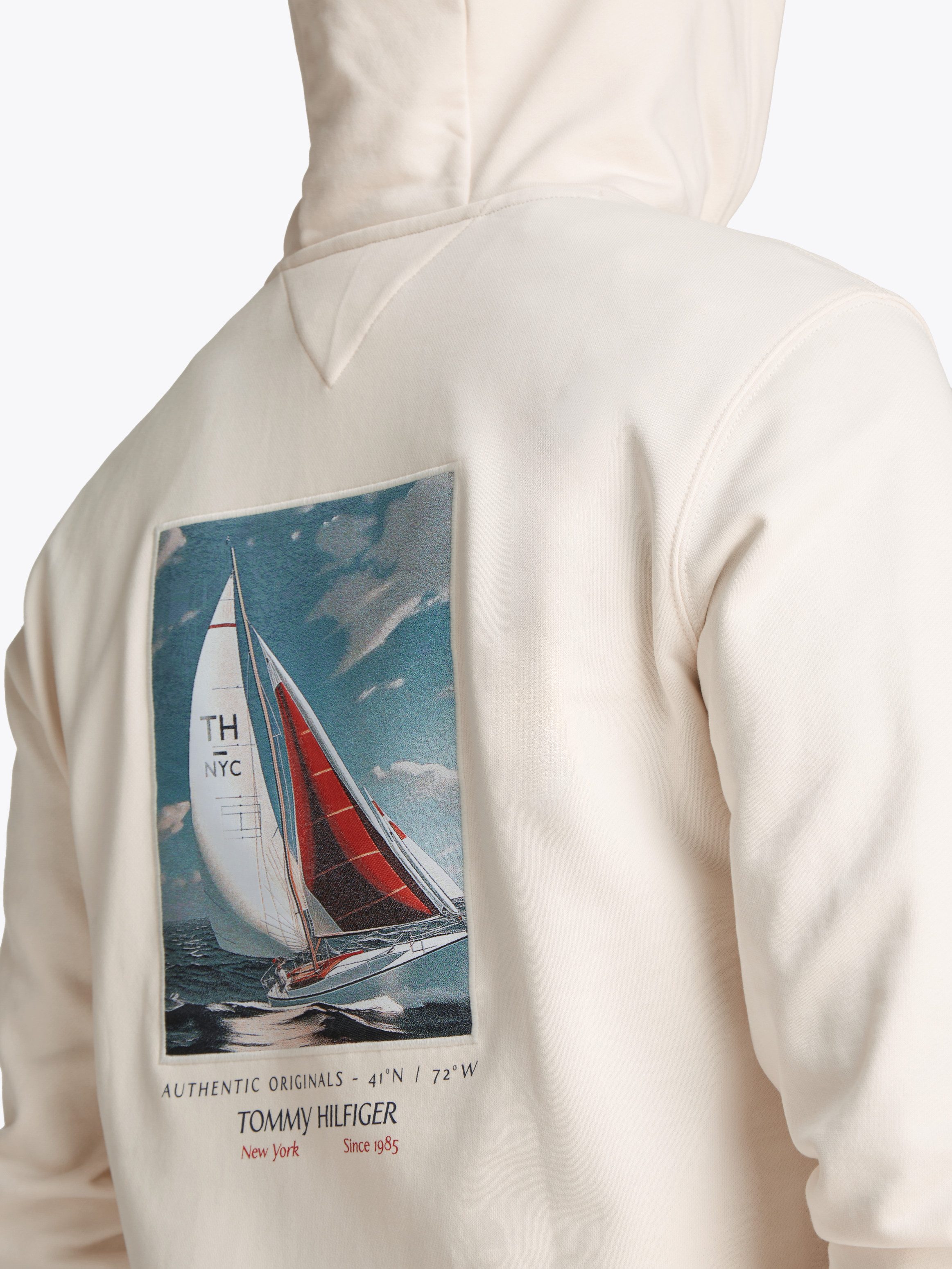 Tommy Hilfiger Kapuzensweatshirt HILFIGER COLOR PHOTO PRT HOODIE mit großem günstig online kaufen