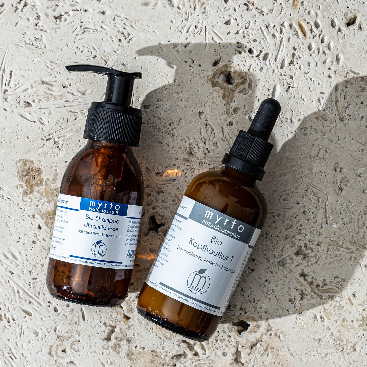 myrto Naturkosmetik Kopfhaut-Pflegeserum Bio Kopfhautkur T - beruhigendes Serum für trockene, gereizte Kopfhaut, Bestbewertung bei Codecheck: 100% EMPFEHLENSWERT (grüner Ring)