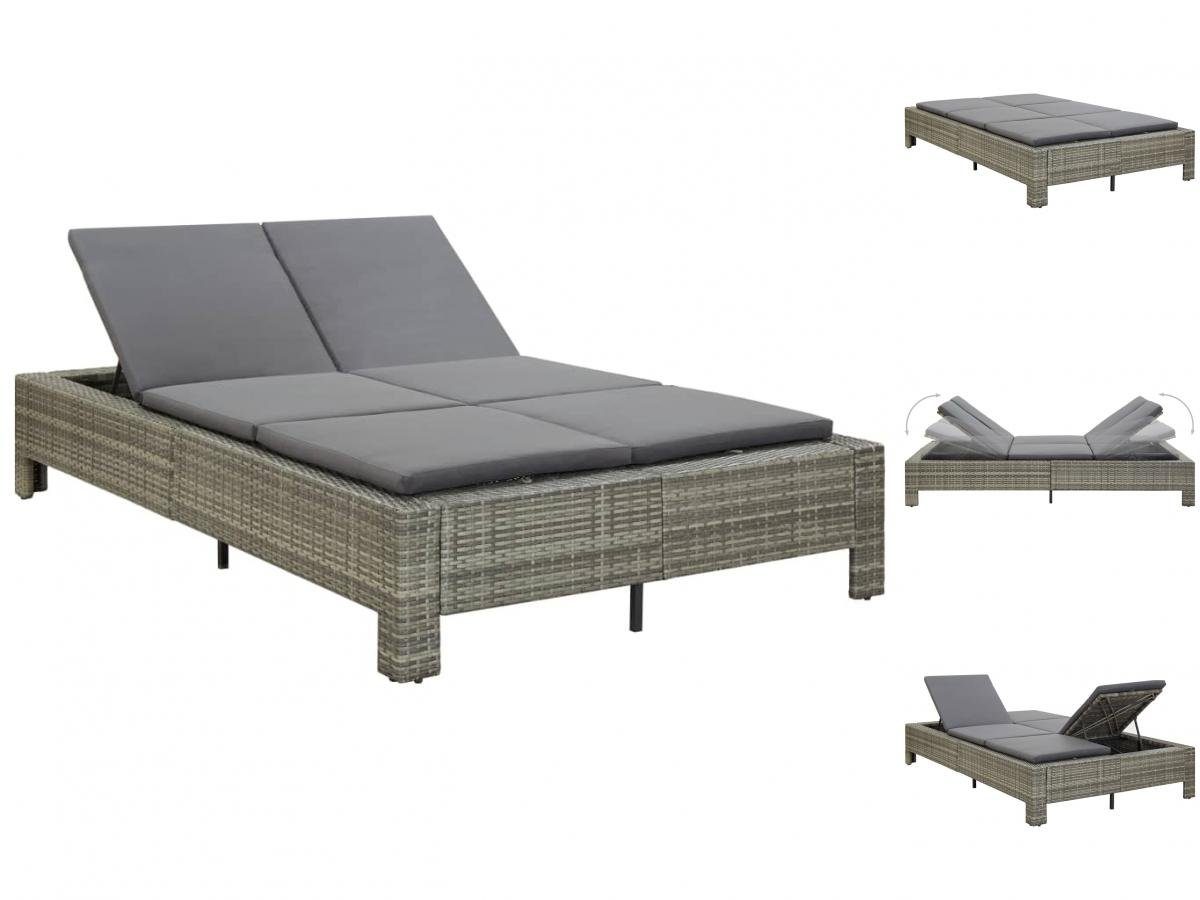 vidaXL Gartenliege »Gartenliege Doppelliege 2Personen Sonnenliege mit