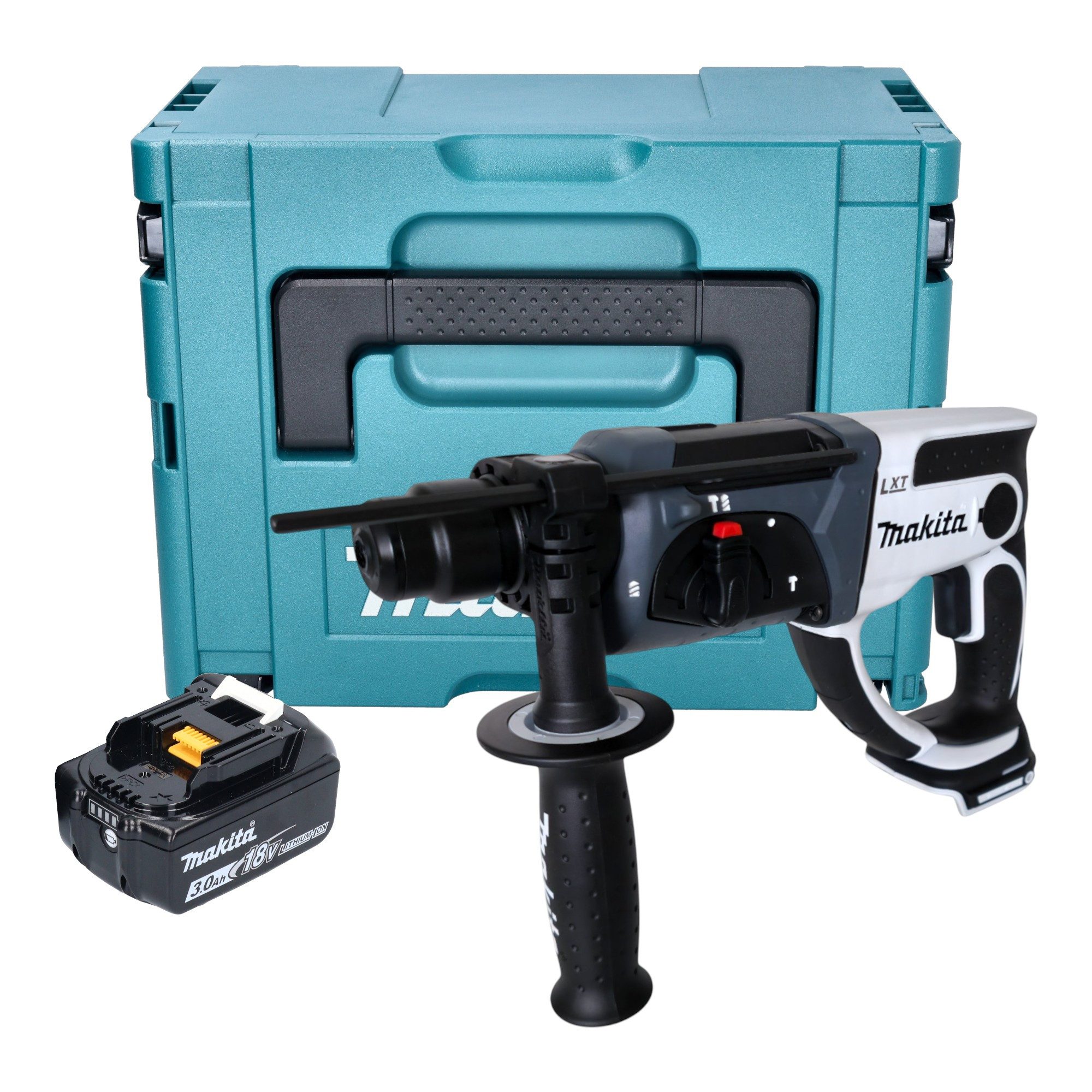 Akku-Bohrhammer DHR 202 F1JW 18 V 20mm 2,0J weiß + 1x Akku 3,0Ah + Makpac - ohne Lader