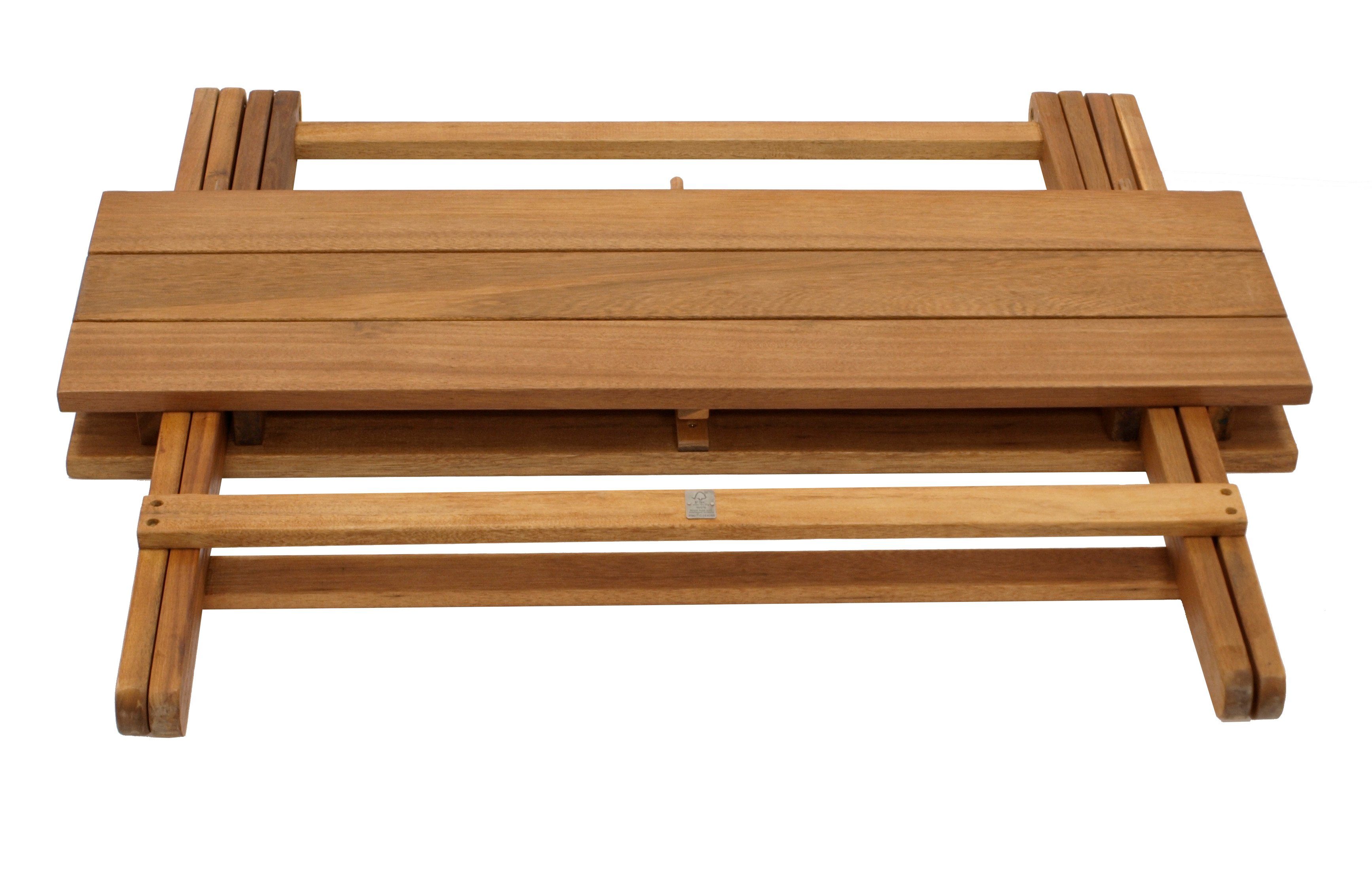 DEGAMO Gartentisch DANA (1-St), rechteckig 52x90cm, Akazie geölt, klappbar günstig online kaufen