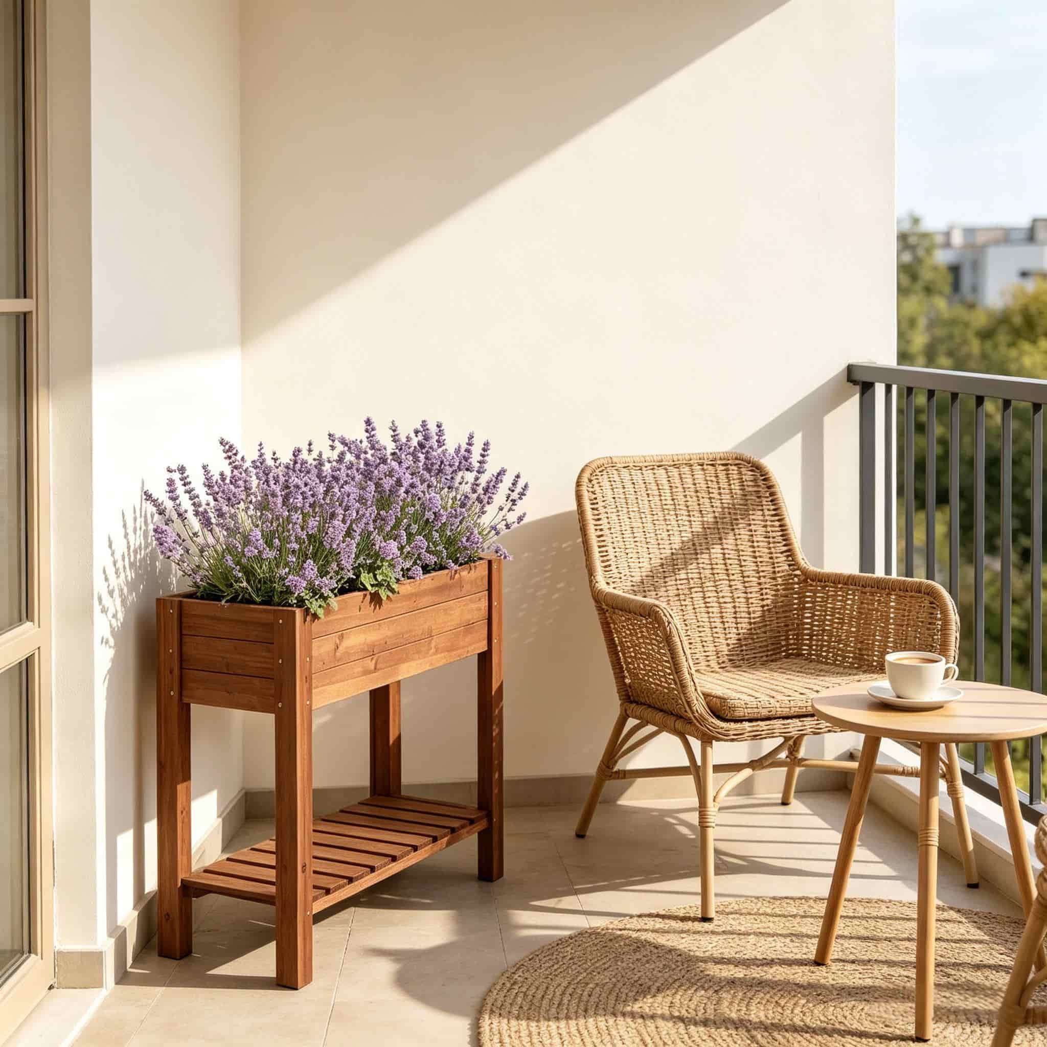 ANYSUN Hochbeet Kräuterbeet Pflanzkasten mit Ablageregal, wetterfestes Holz (Komplettes Pflanzkasten, Hochbeet mit Ablageregal), ergonomische Höhe, elegantes Design,Balkon,Terrasse & Garten