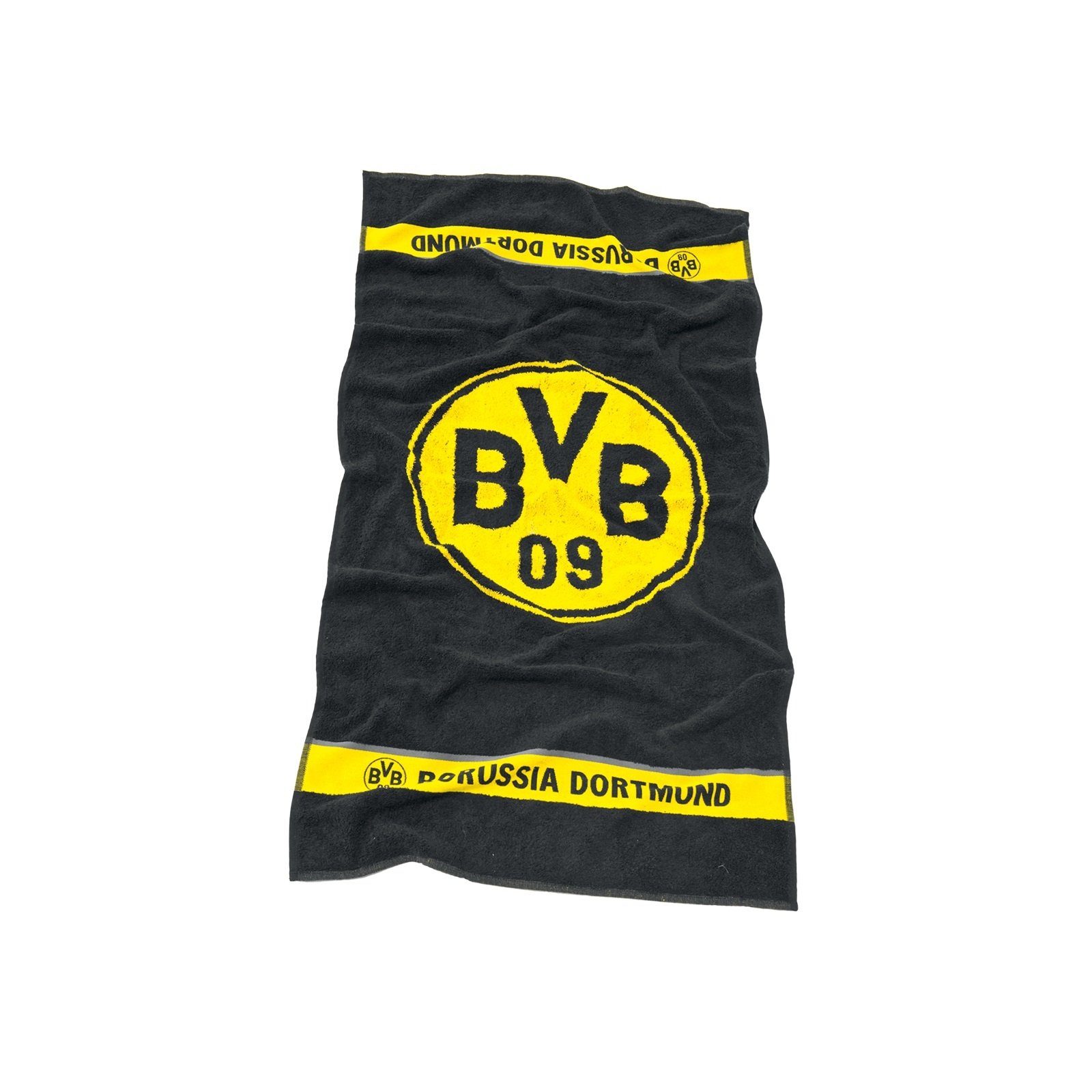 BVB Handtuch BVB-Handtuch Emblem 50x100 cm, Baumwolle (Packung, 1-St)