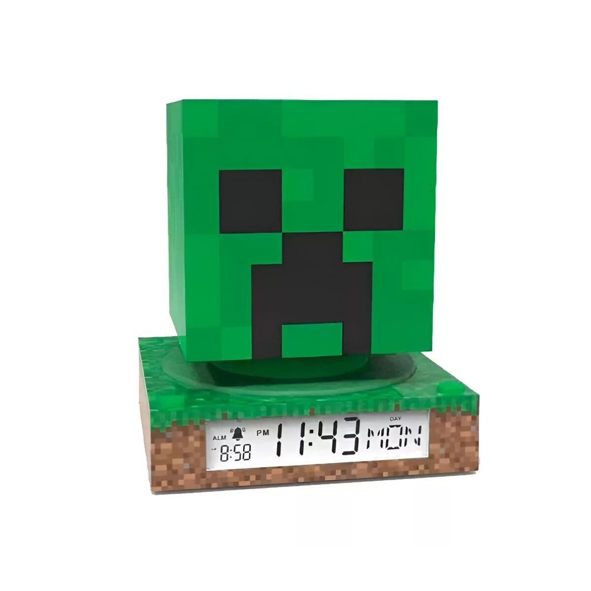 Minecraft Wanduhr Minecraft Creeper 3D Nachtlicht und Wecker
