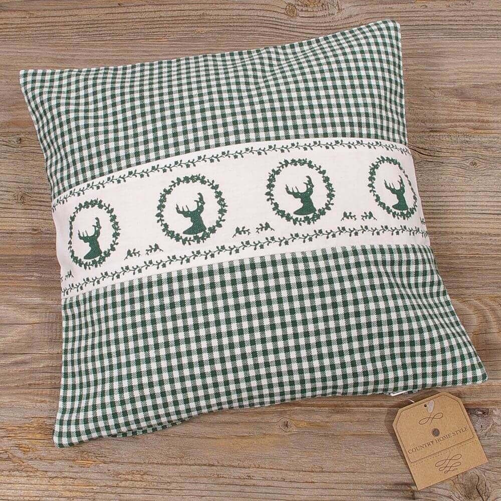 matches21 HOME & HOBBY Kissenbezüge Kissen-Bezug 30x30 cm Hirsch Landhaus-S günstig online kaufen