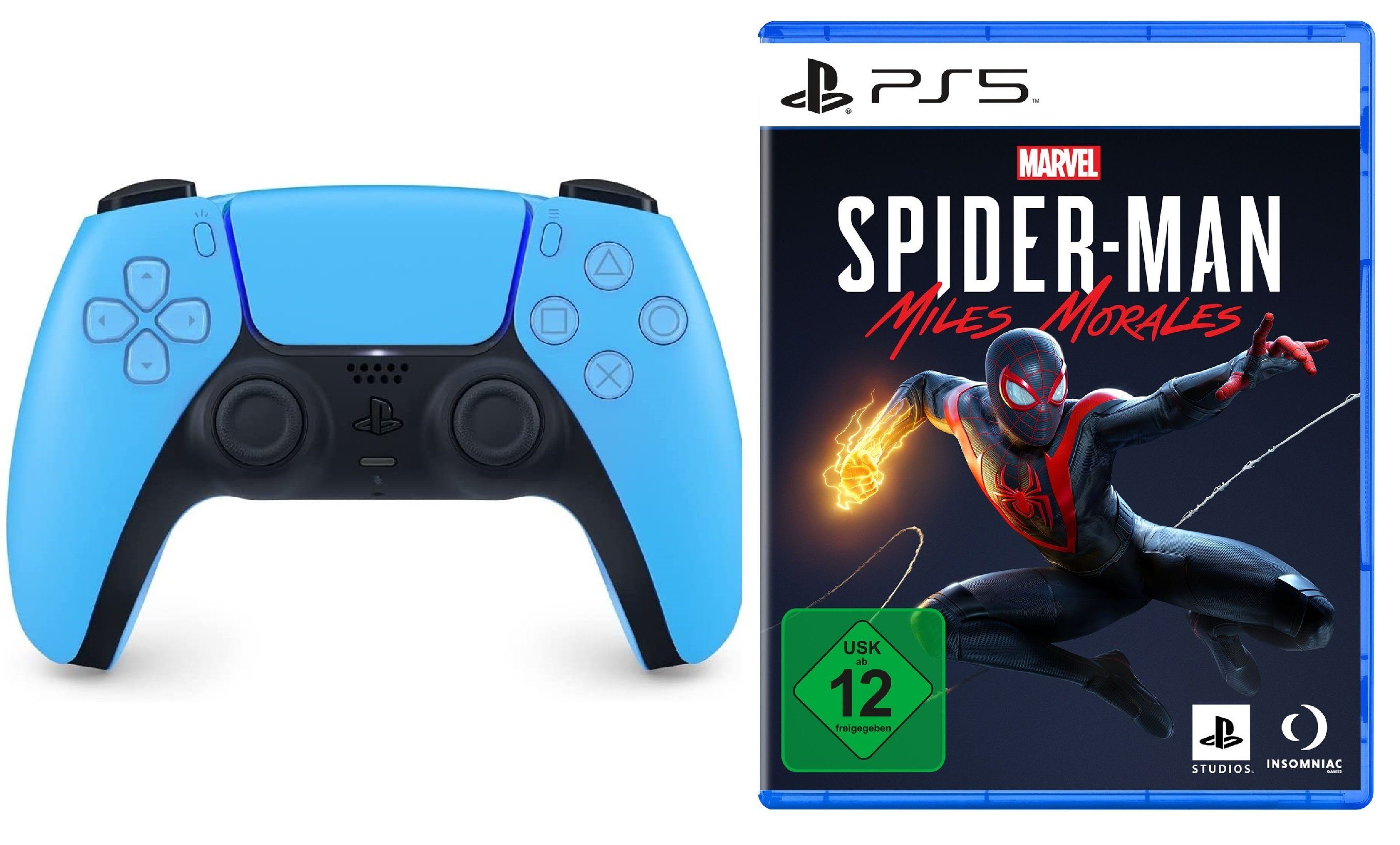 Playstation Playstation 5 Контроллеры + Spider-Man: Miles Morales PS5 Spiel - PlayStation 5-Controller (DualSense Wireless-Controller)