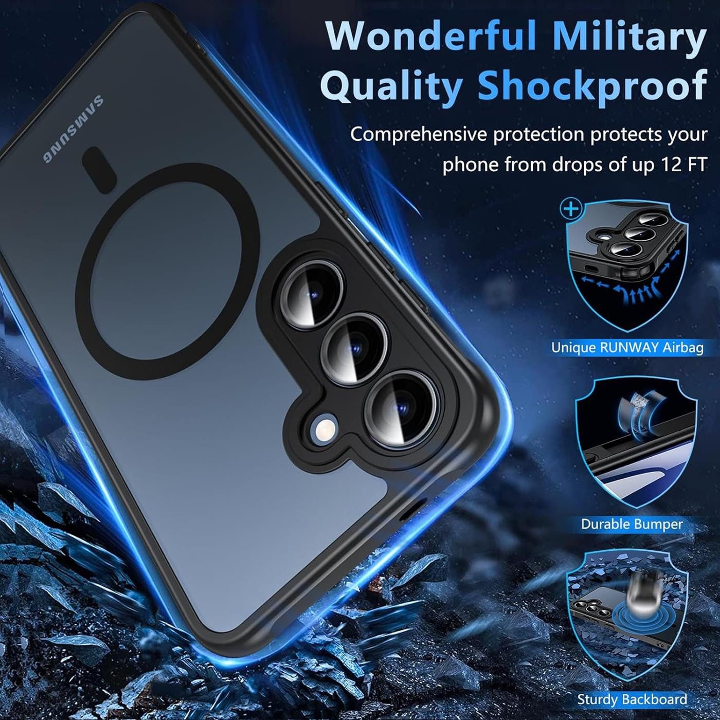 CoolGadget Handyhülle für Samsung Galaxy S25 6,1 Zoll, Kamera Schutz Hülle Silikon Hard Case Schutzhülle für Magsafe Zubehör – Bild 4 von 5