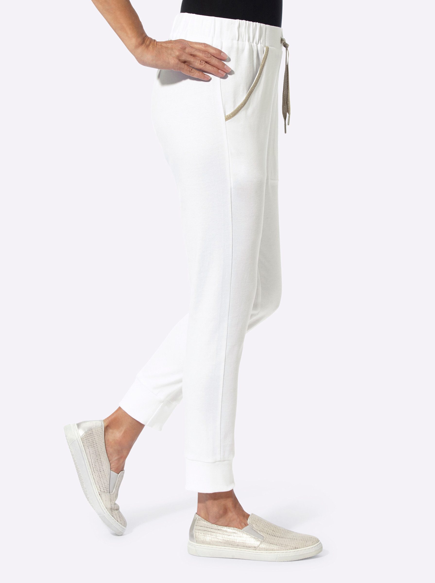 Sieh an! Jerseyhose Sweathose Innenbeinlänge ca. günstig online kaufen