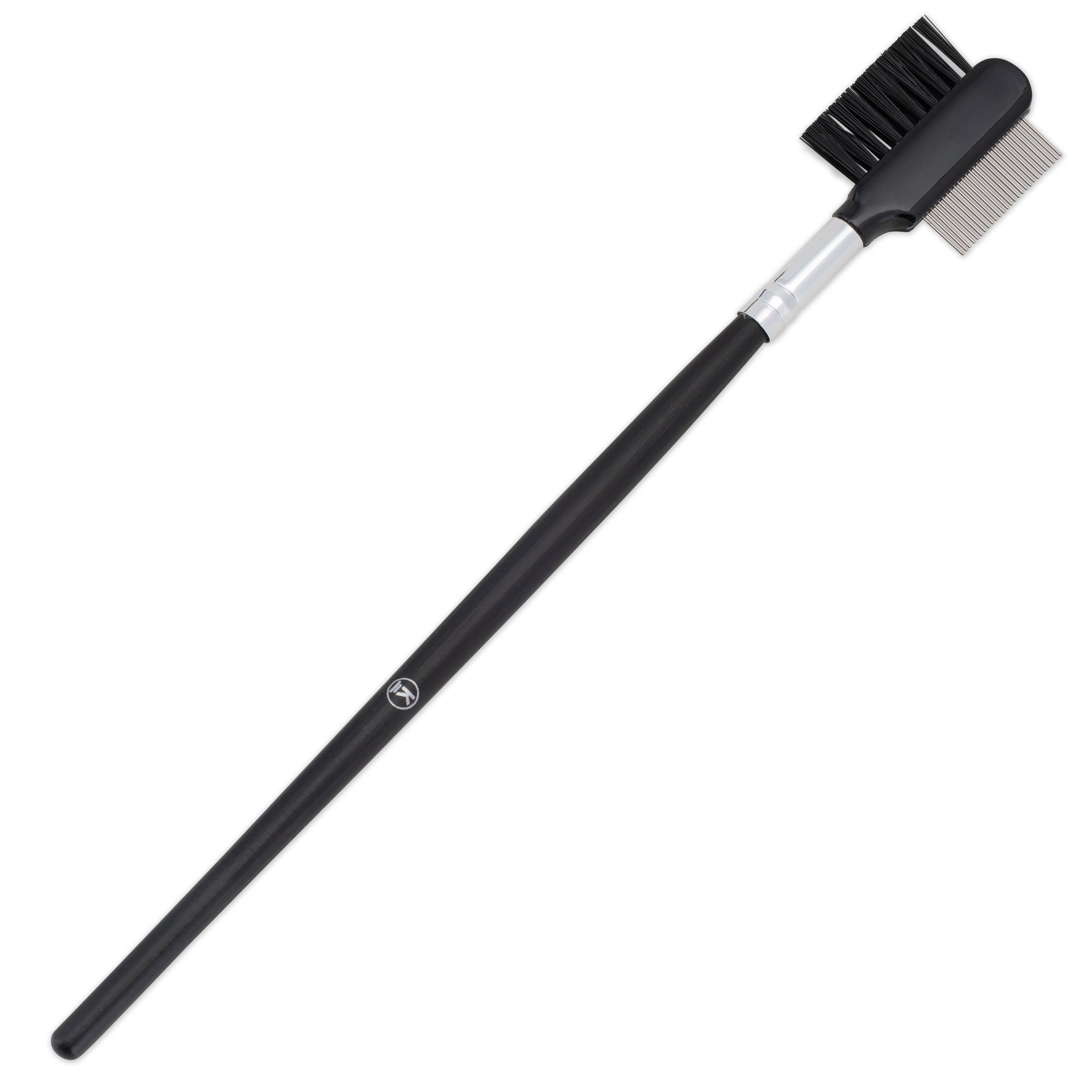 K-Pro Wimpernkamm Augenbrauenbürste, Wimpernkamm, Eyebrow, 2 in 1, (1 tlg), Wimpernbürste, Brauenstyler, Make-up Bürste Augen