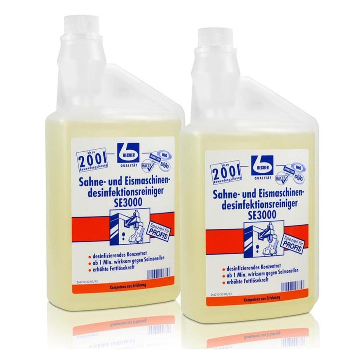 Dr. Becher Sahne und Eismaschinen Desinfektionsreiniger / 1Liter (2er Spezialwaschmittel