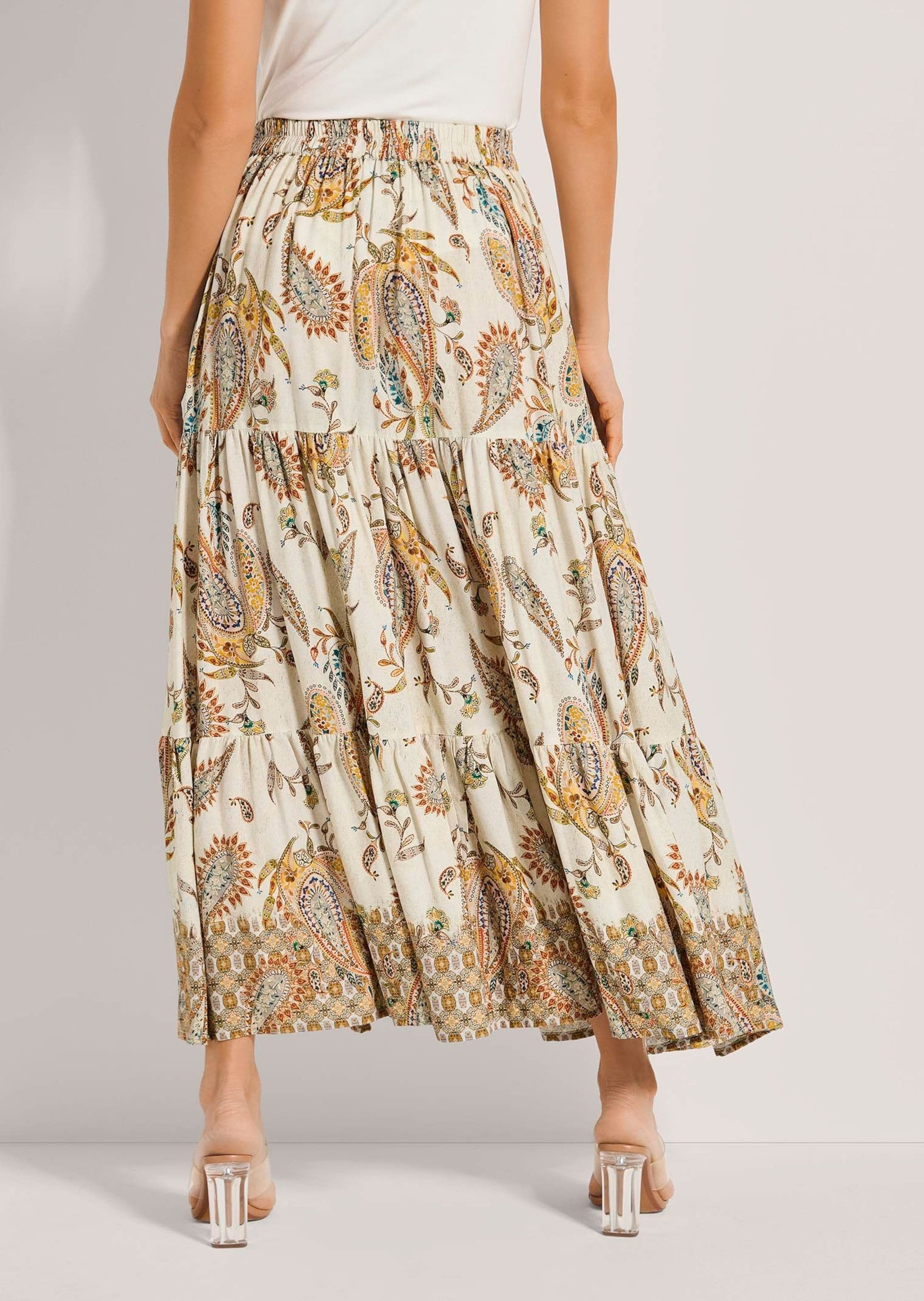 MADELEINE Maxirock Bedruckter Rock zum Schlüpfen