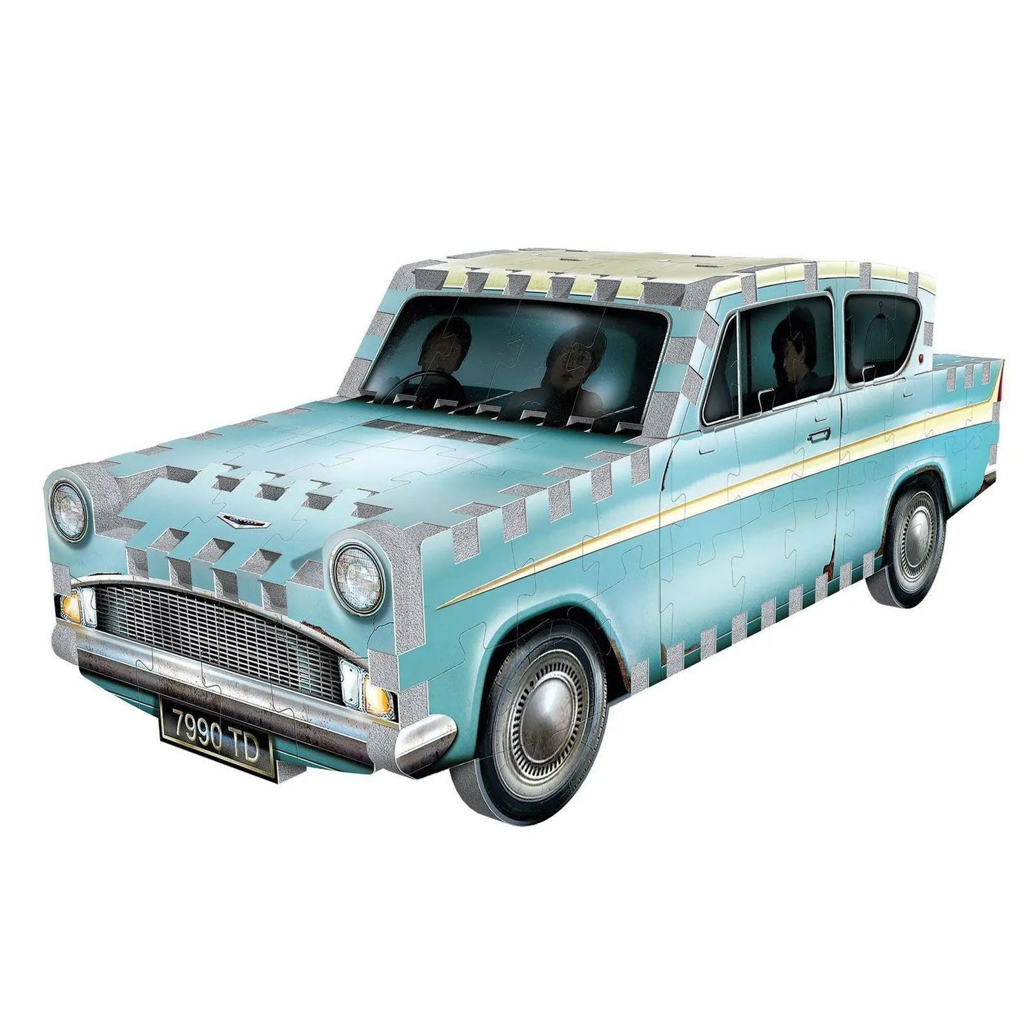 JH-Products Puzzle Flying Ford Anglia Harry Potter. 3D-PUZZLE (130 Teile), 130 Puzzleteile