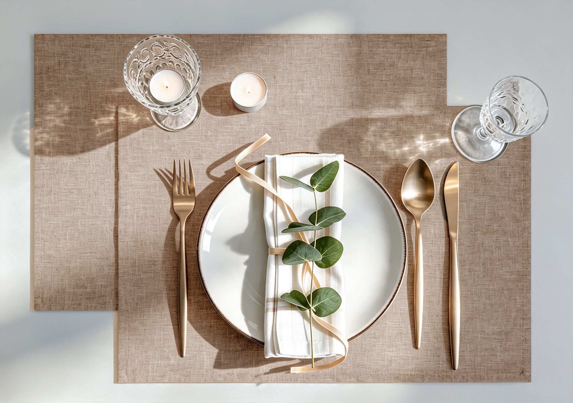 OTTO home Platzset Ozzie, Leinenoptik, 2 Stück, weiche und flexible Materialqualität, (2-St), Uni, strukturiert, Pflegeleicht, Praktisch,Dekoration, 30x45cm