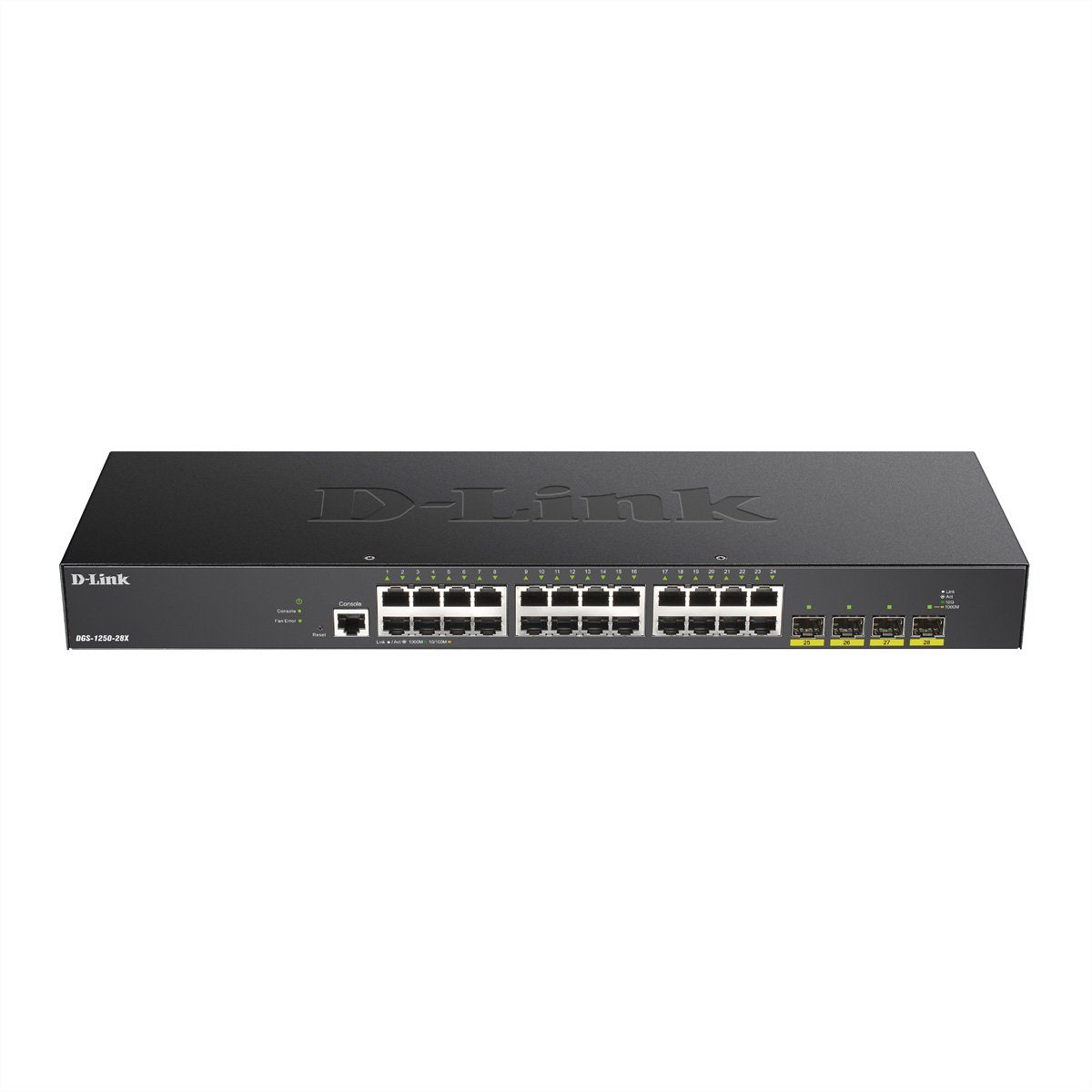 DGS-1250-28X Gigabit Switch 28-Port Smart Managed 4x 10G Netzwerk-Switch