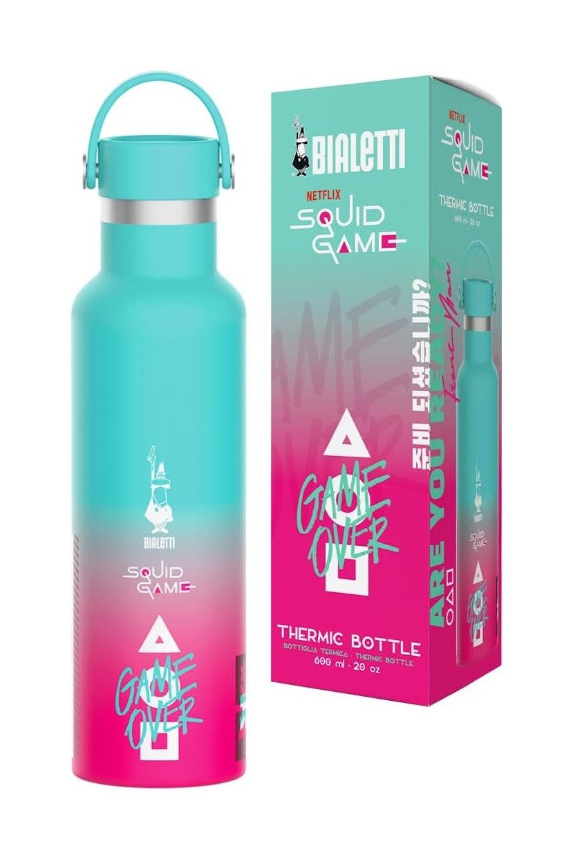 BIALETTI Thermoflasche Bialetti Isolierflasche Thermoflasche 0,6L Edelstahl Squid Game 3
