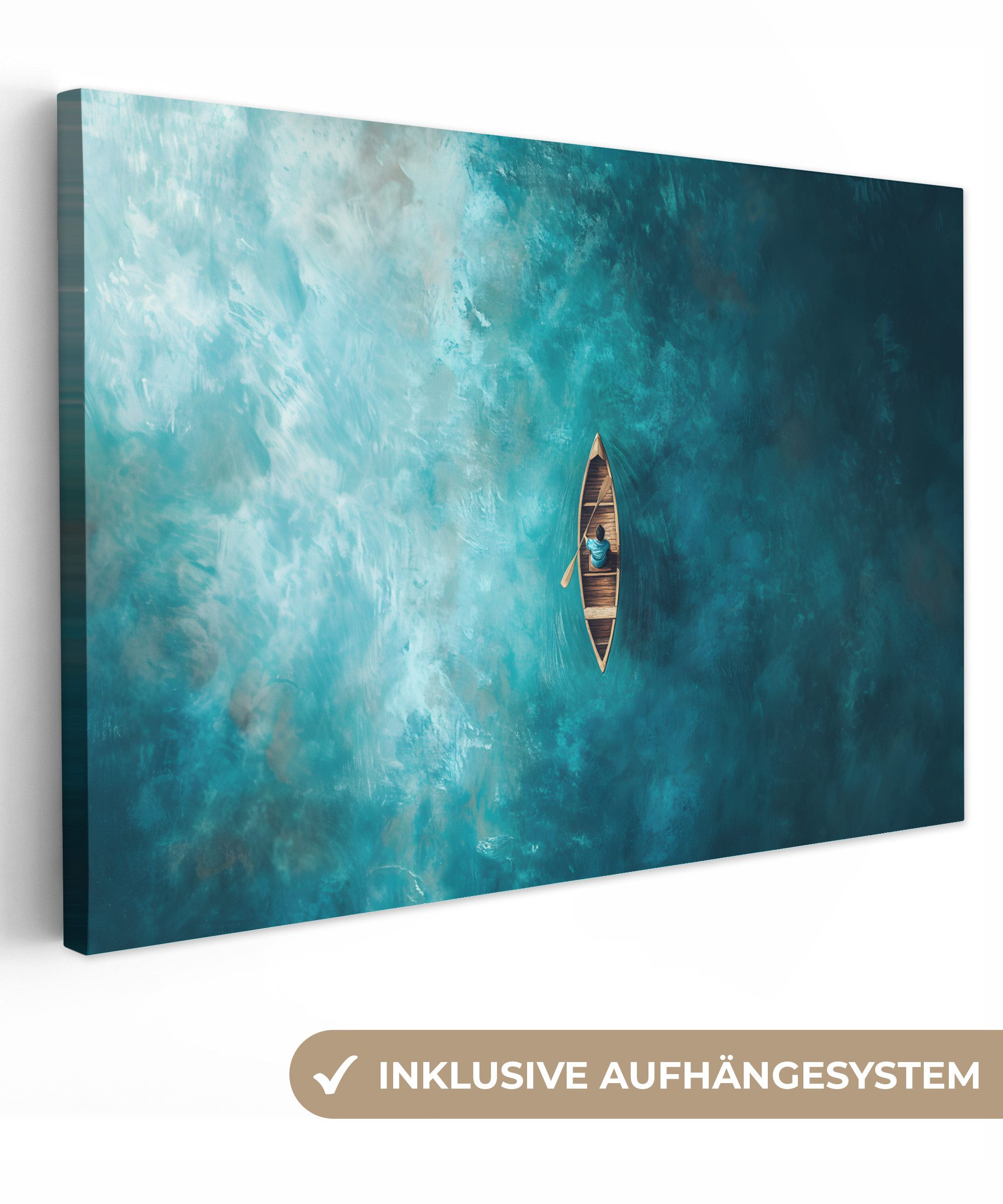 OneMillionCanvasses® Leinwandbild Boot - Wasser - günstig online kaufen