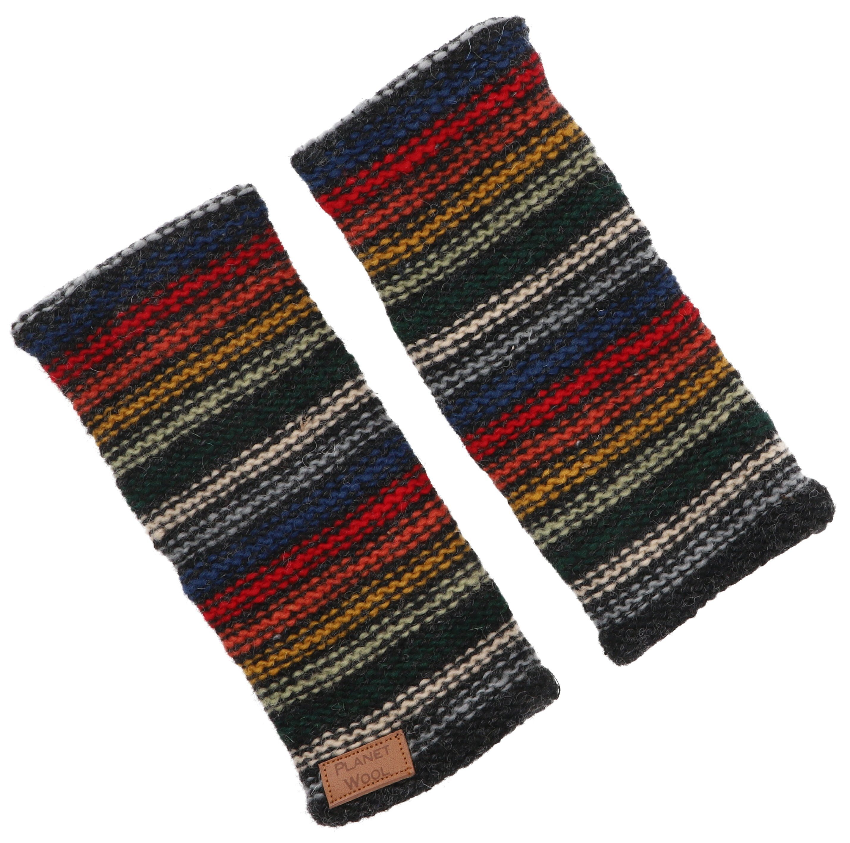 Guru-Shop Strickhandschuhe Handstupen aus Wolle, Ethno Handwärmer,.. günstig online kaufen