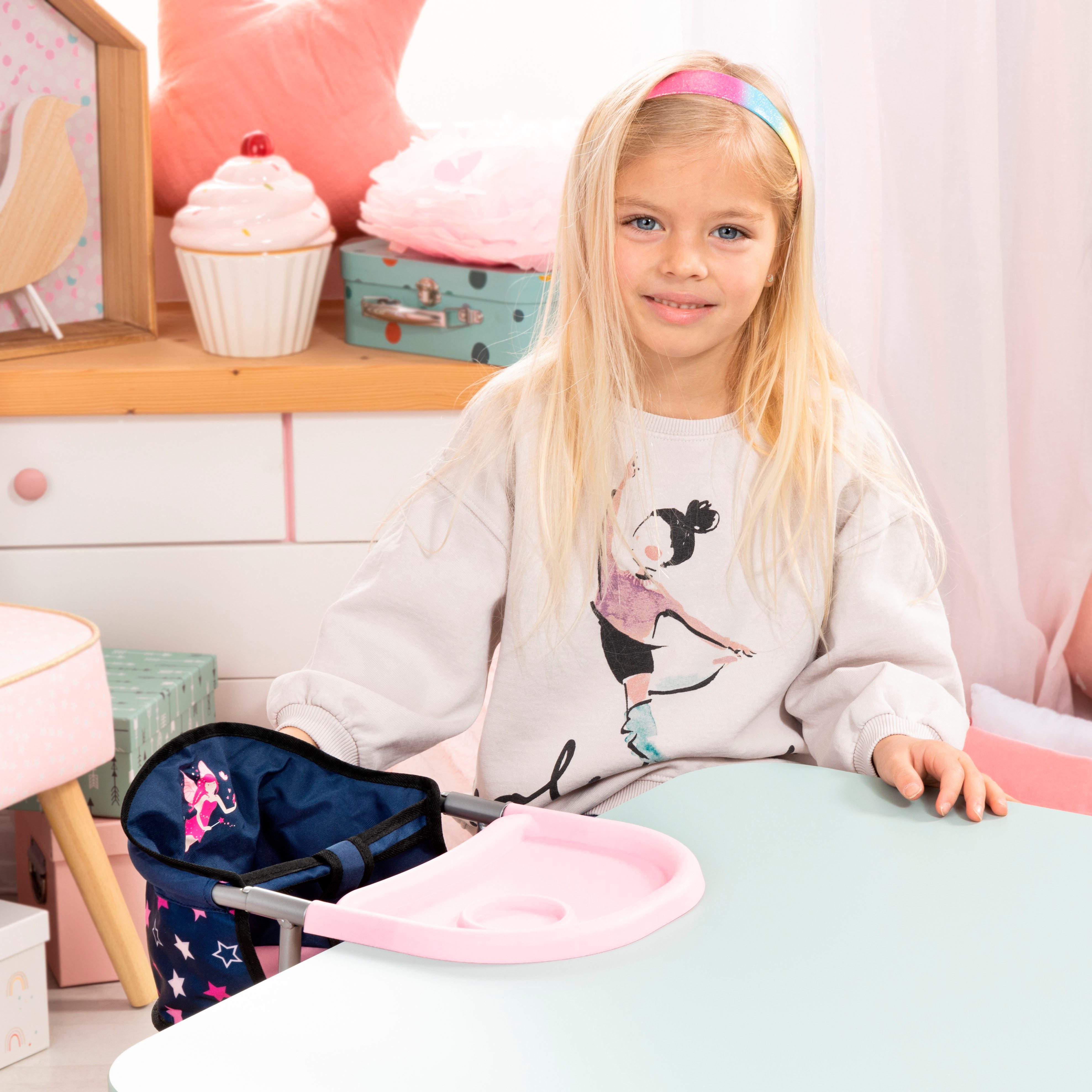 Bayer Puppenmöbel Puppen-Tischsitz blau