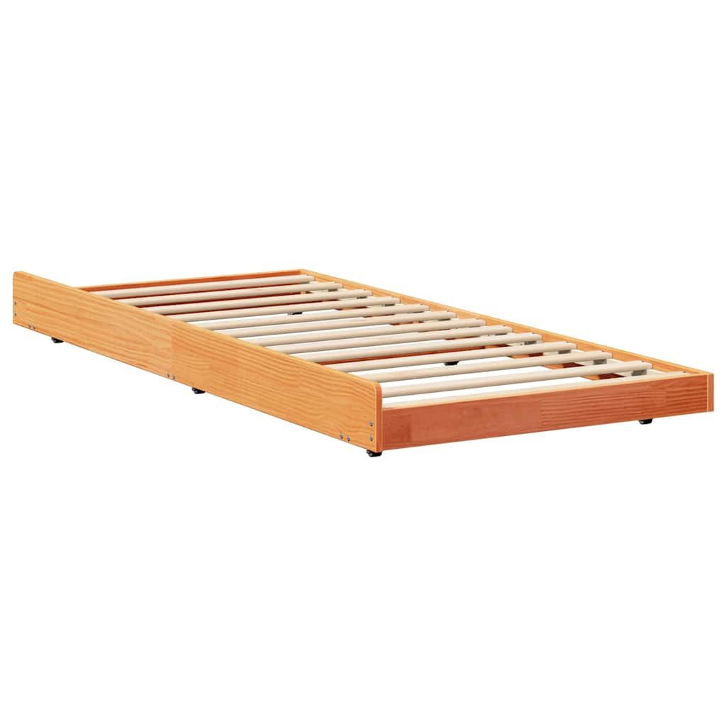 vidaXL Bett Bettgestell Braun 75 x günstig online kaufen