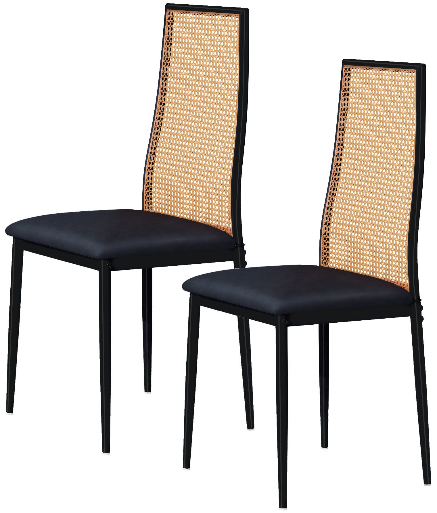 FUROKOY Esszimmerstuhl Rattanstuhl Stühle für das günstig online kaufen